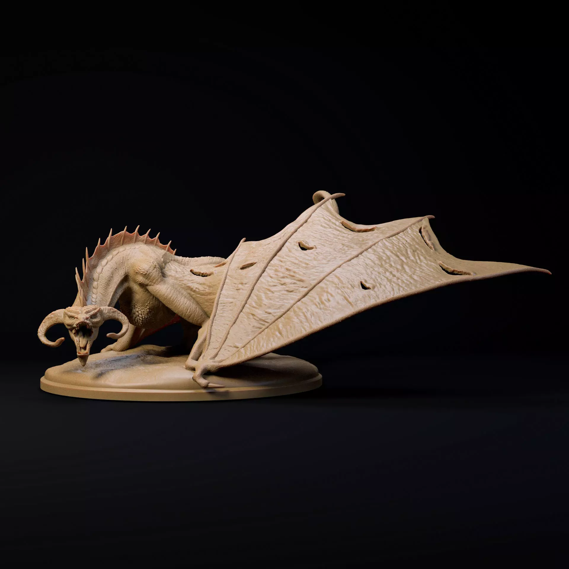 Ashwyrm Wyvern Dragon pre-supported wyvern 3D print model_4