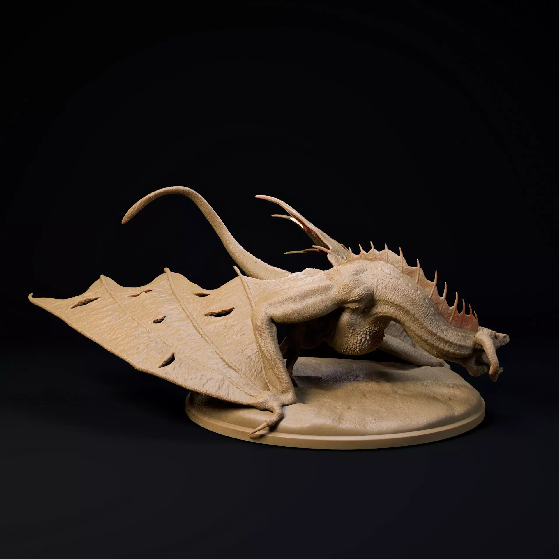 Ashwyrm Wyvern Dragon pre-supported wyvern 3D print model_1