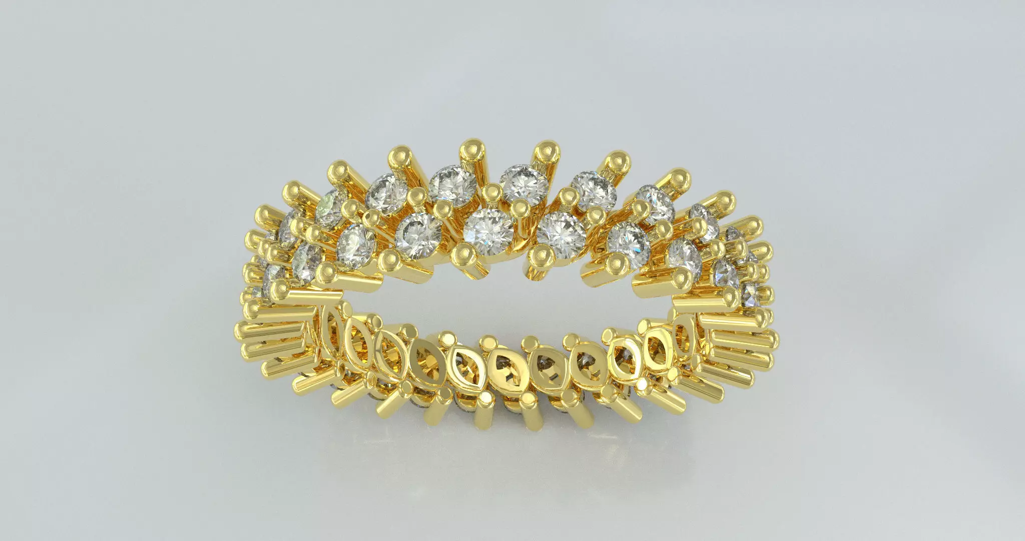 weeding ring 3D print model_5