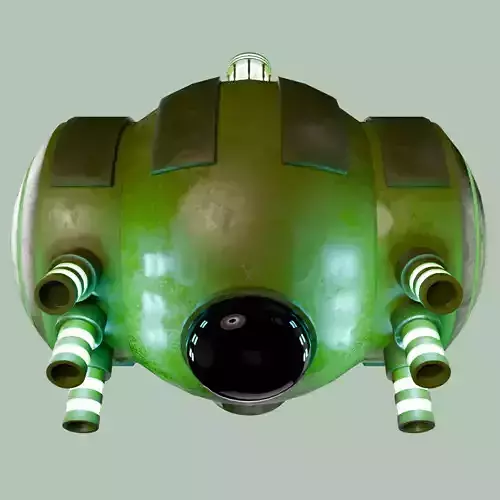 Sci-Fi Drone Mid Poly Game Model