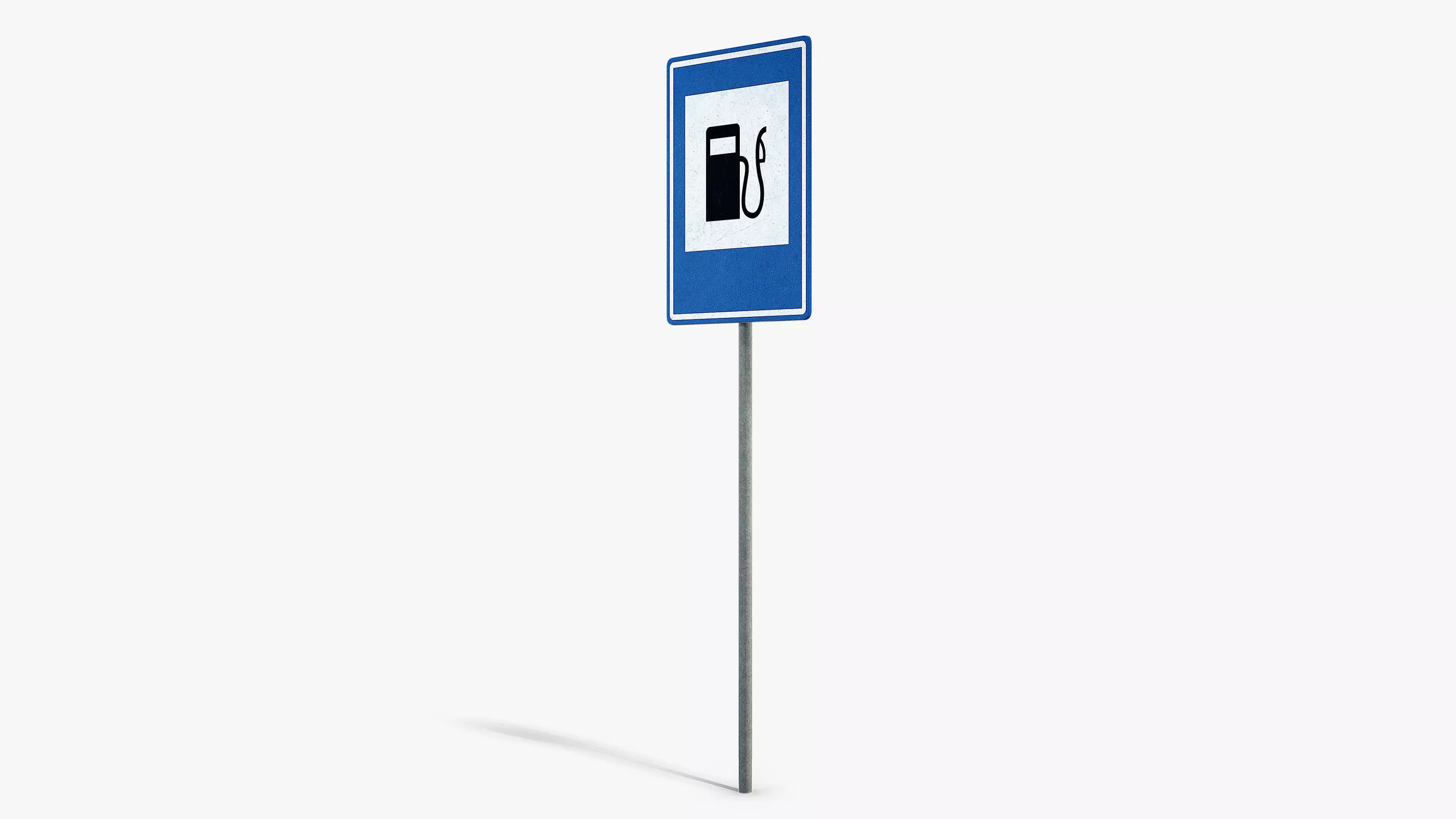 Gas Station Info Sign Low-poly 3D model_5