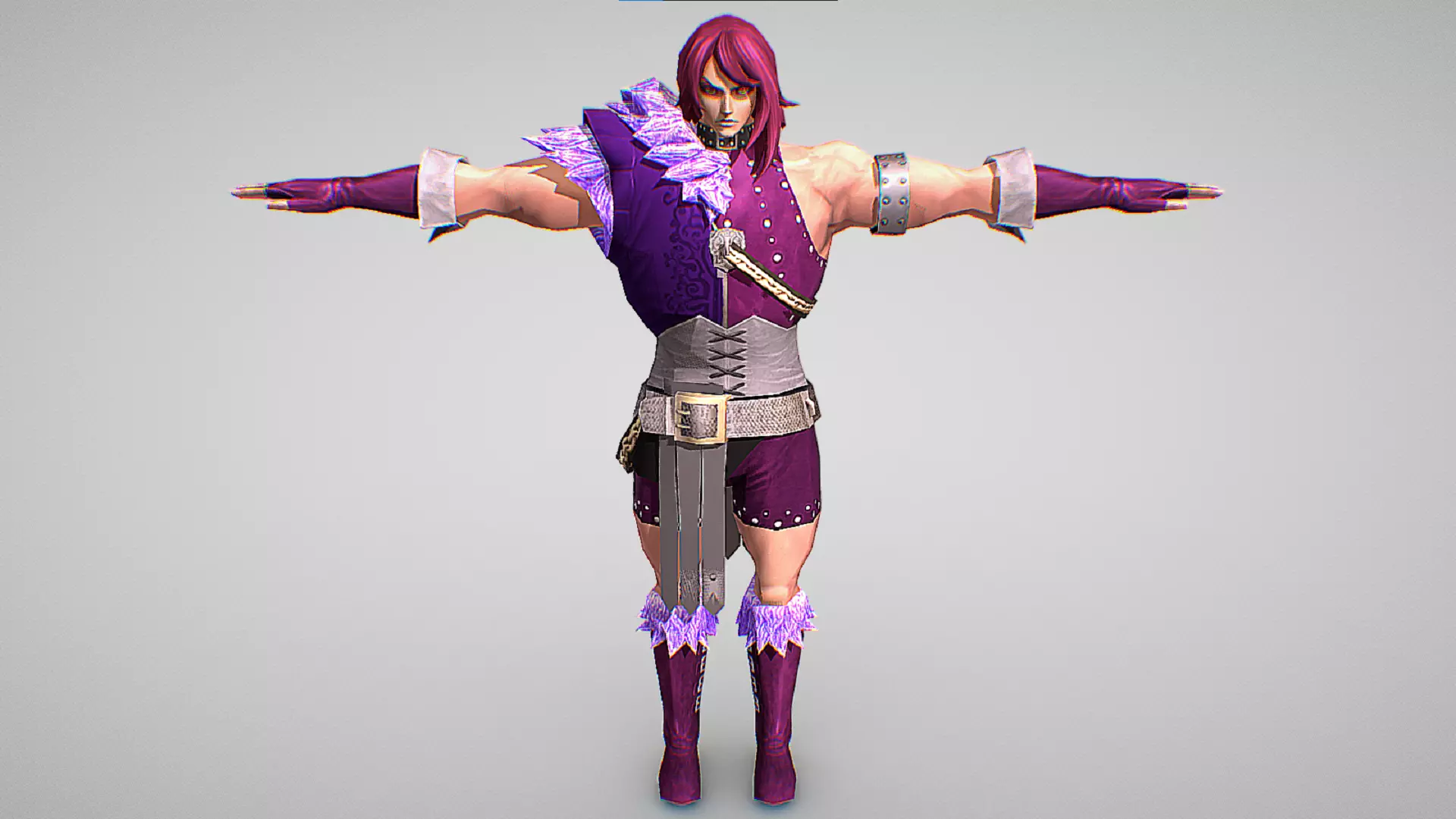 Simon Belmont - Spirit Fire - Castlevania - All 8 Skins Included Low-poly 3D model_3