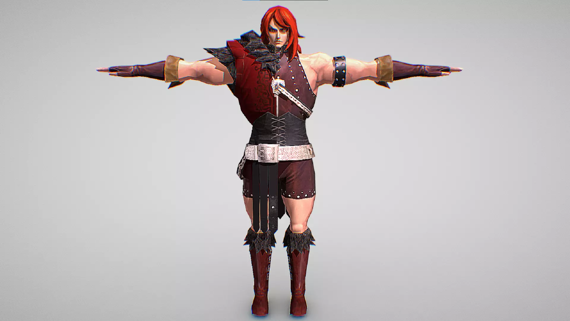 Simon Belmont - Spirit Fire - Castlevania - All 8 Skins Included Low-poly 3D model_1