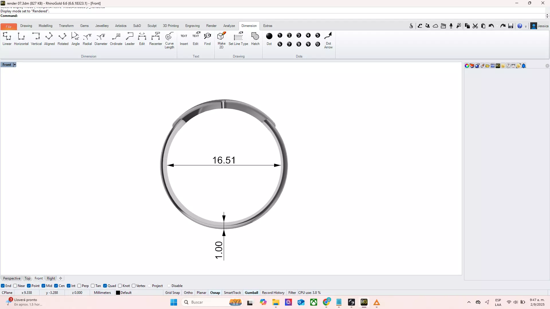 HEART RING 3D print model_2