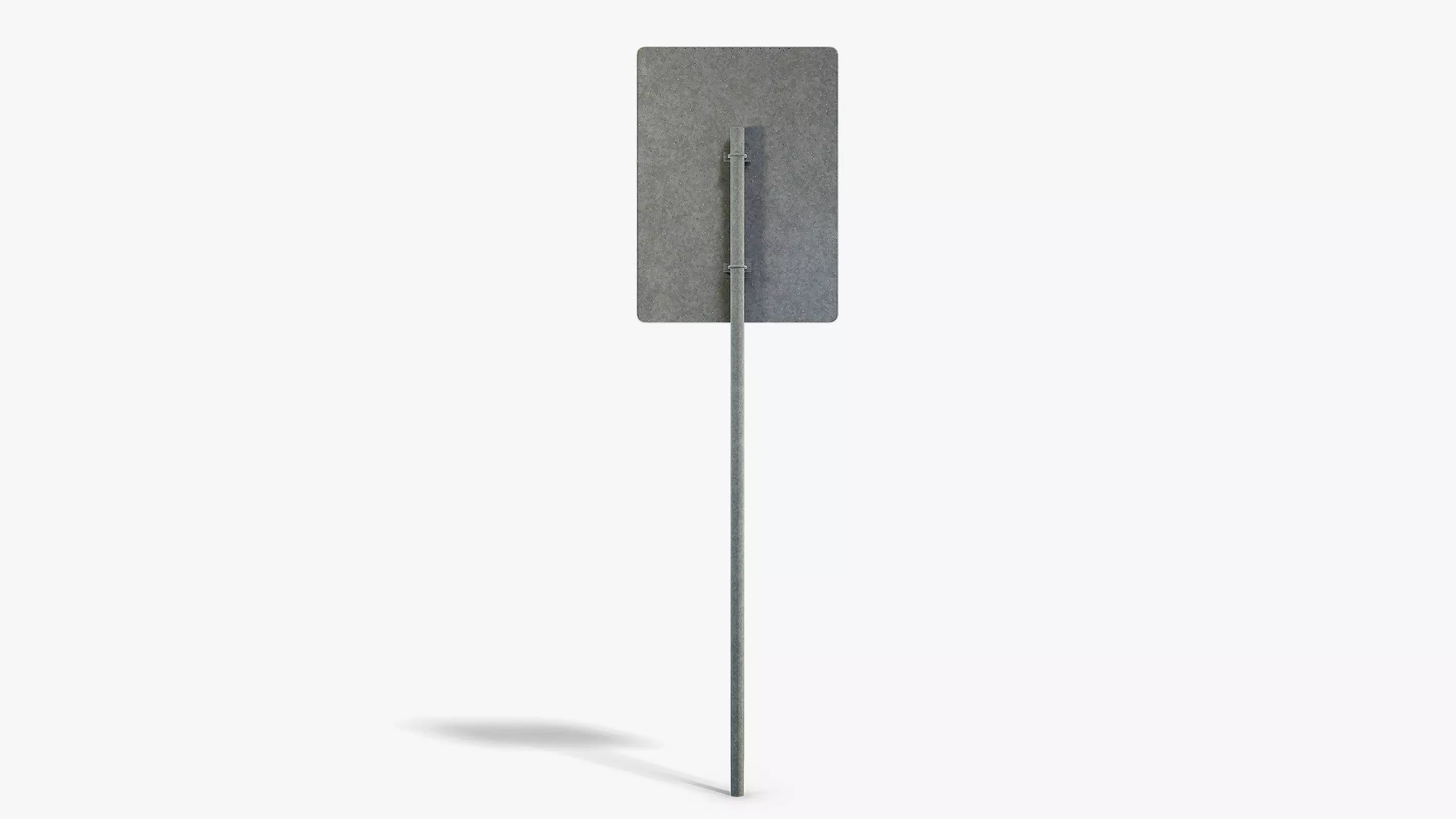 Police Info Sign Low-poly 3D model_3