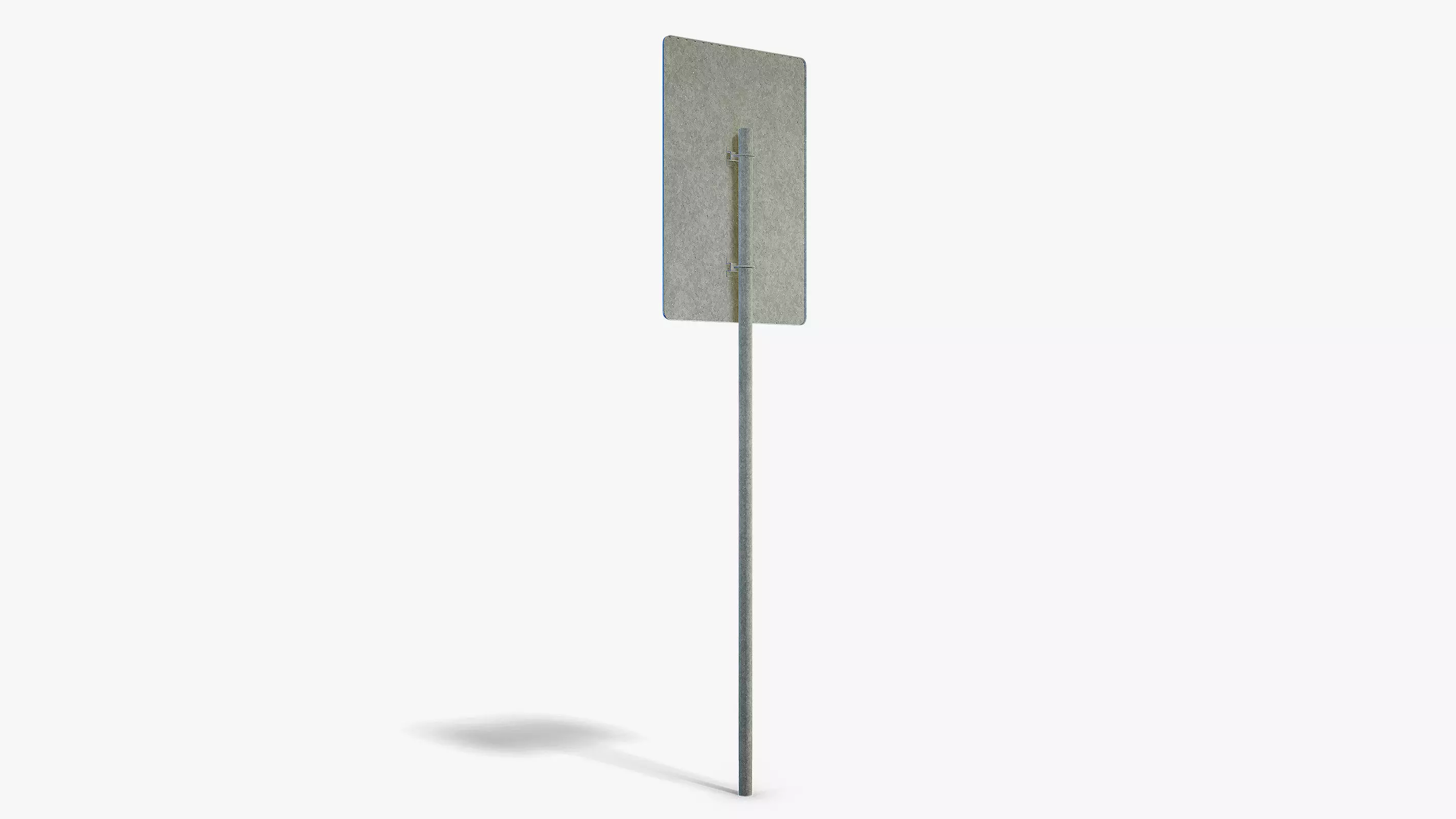 Police Info Sign Low-poly 3D model_4