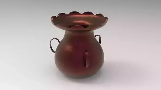 Decorative Ceramic Vase 3D Model  3D model