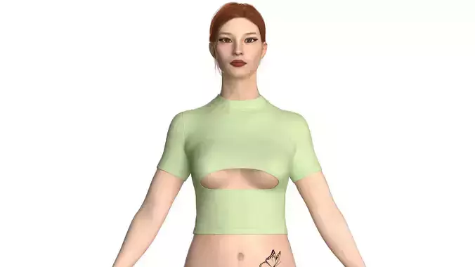 Girls Fashion Crop Top V5