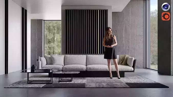 Virtual Location 007 - Cinema 4D Corona scene