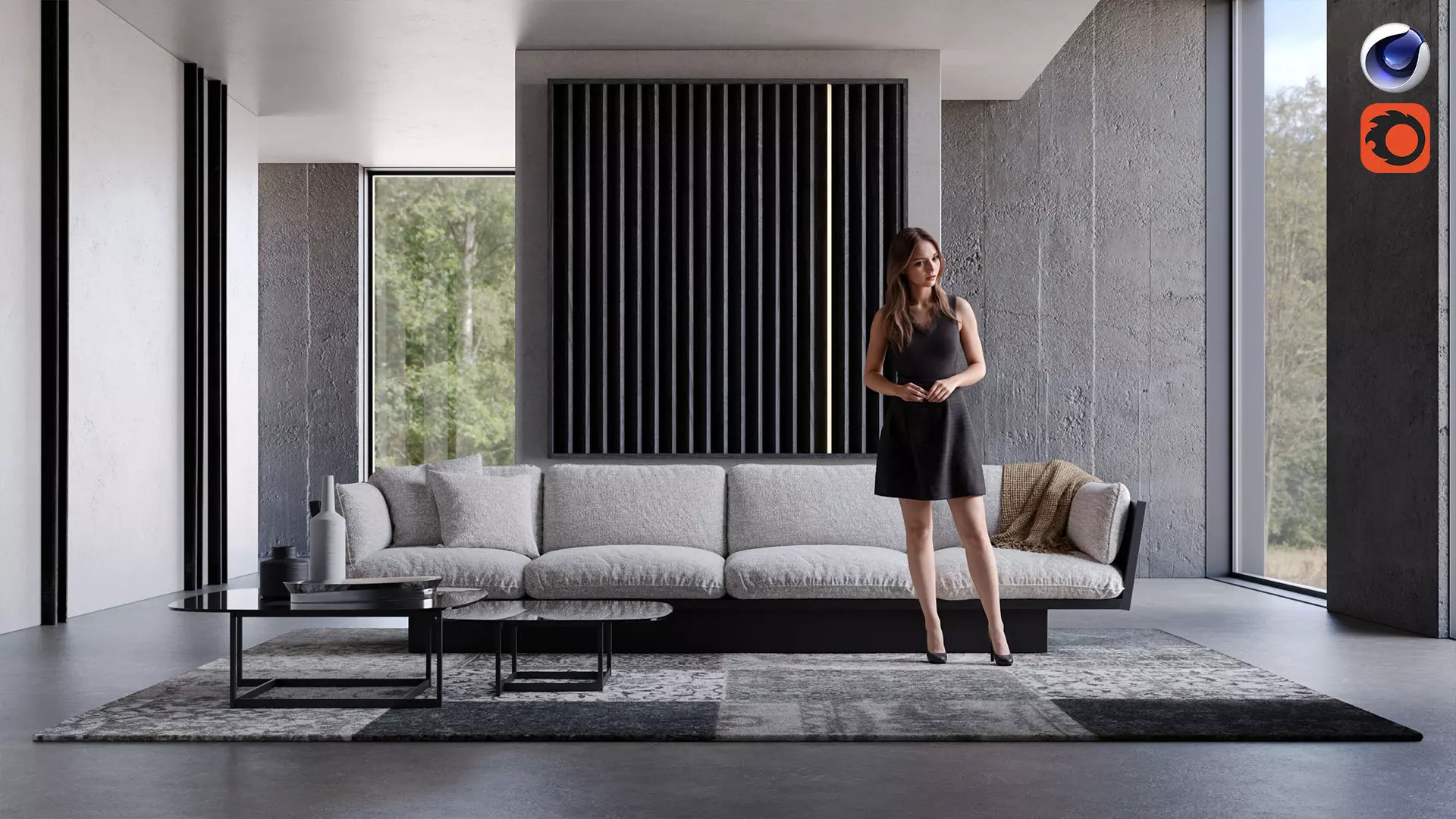 Virtual Location 007 - Cinema 4D Corona scene 3D model