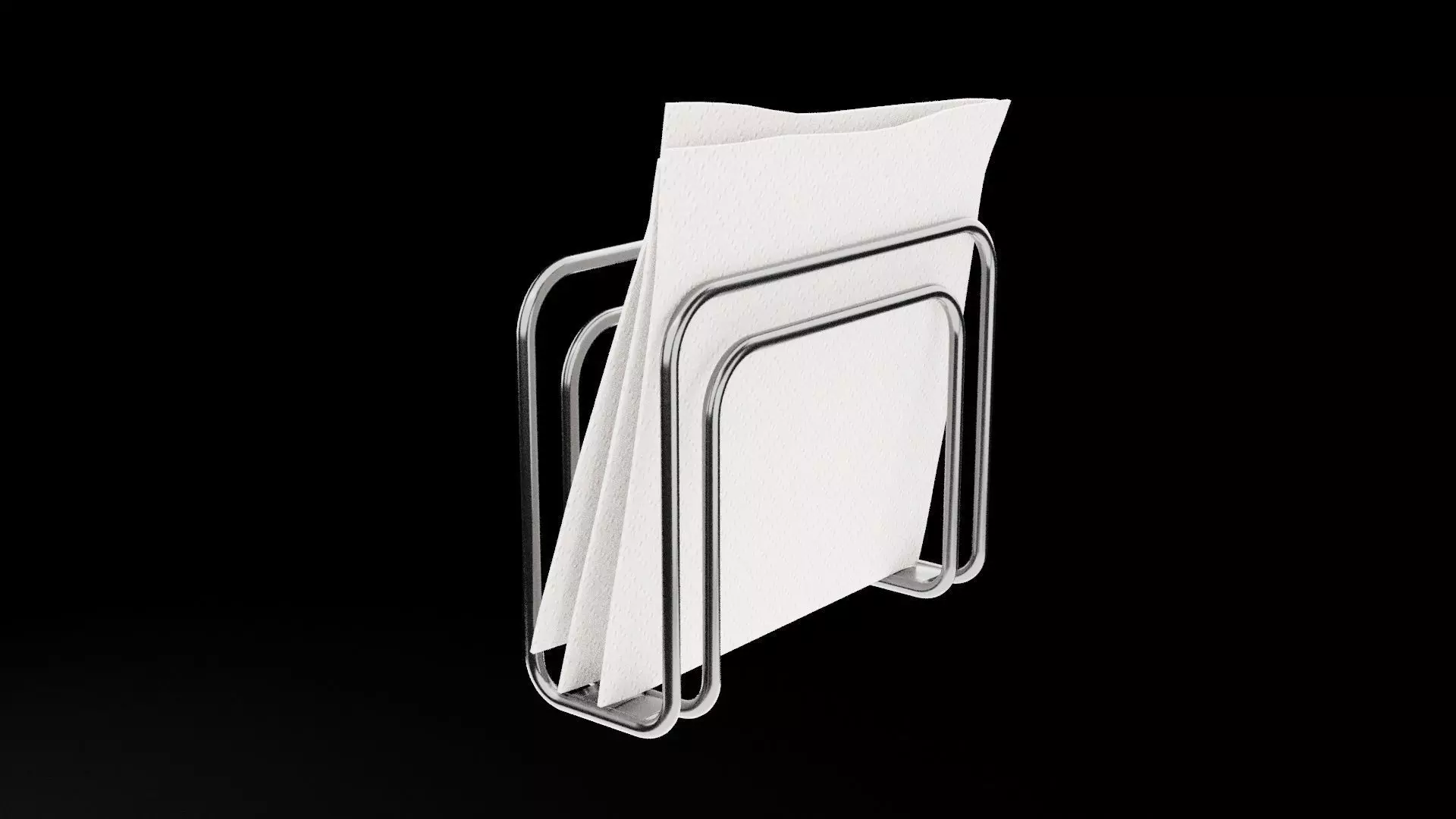 Paper Napkins Low-poly 3D model