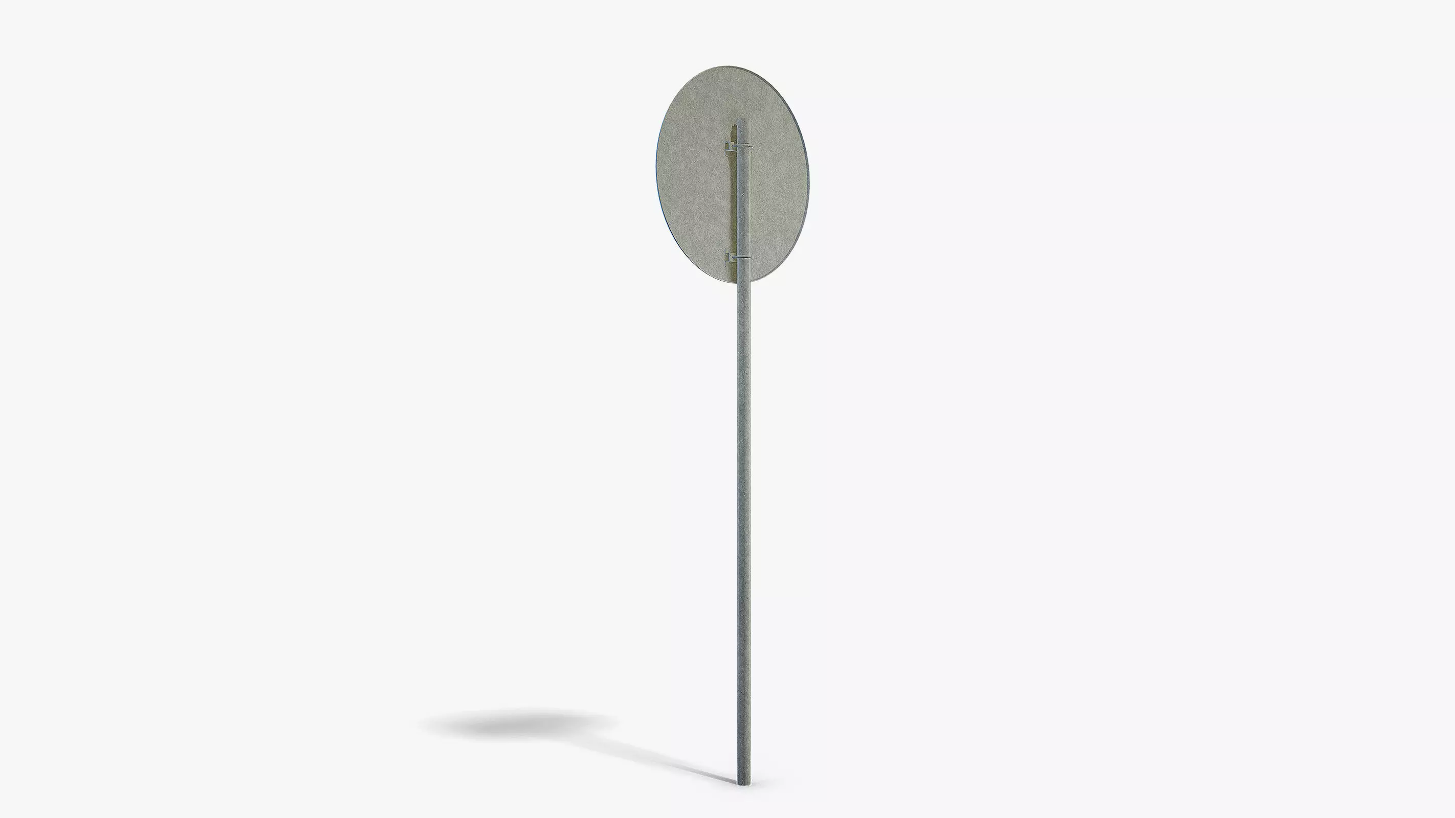 Minimum Speed Sign Low-poly 3D model_4