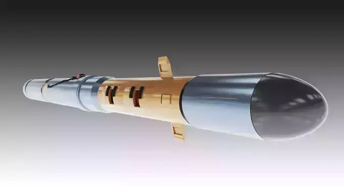 Space Missle Free 3D model