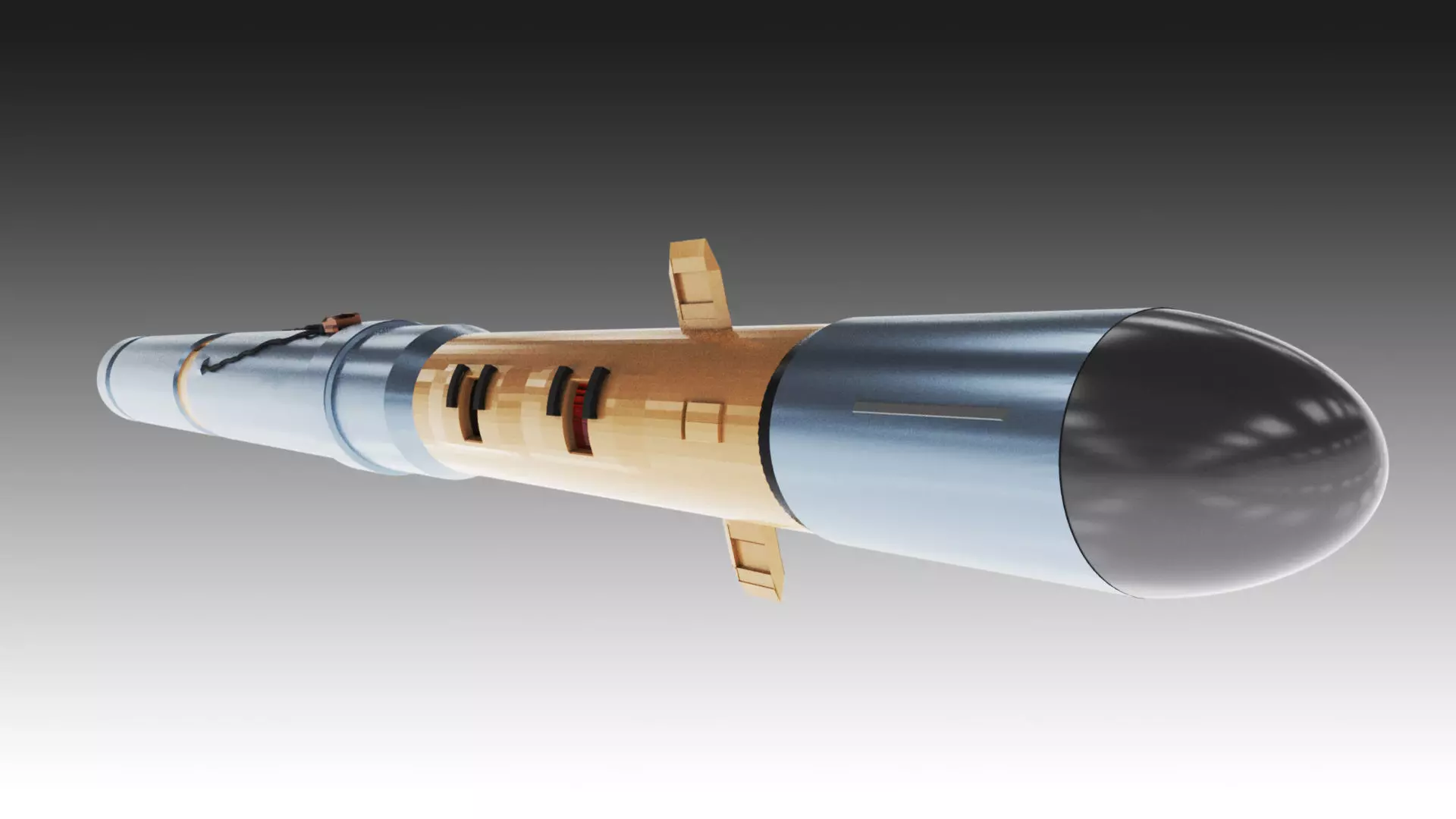 Space Missle Free 3D model_0