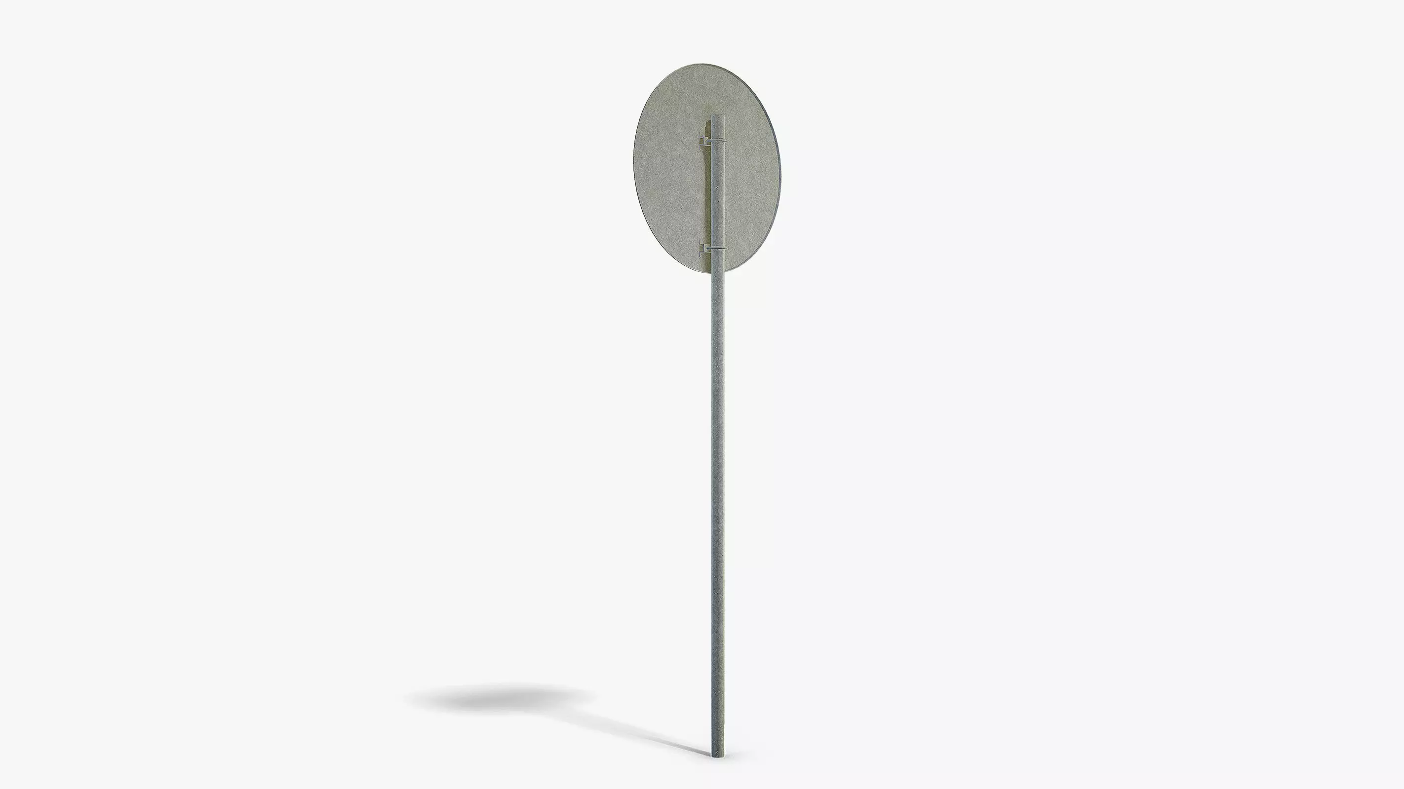 No Walking Sign Low-poly 3D model_4