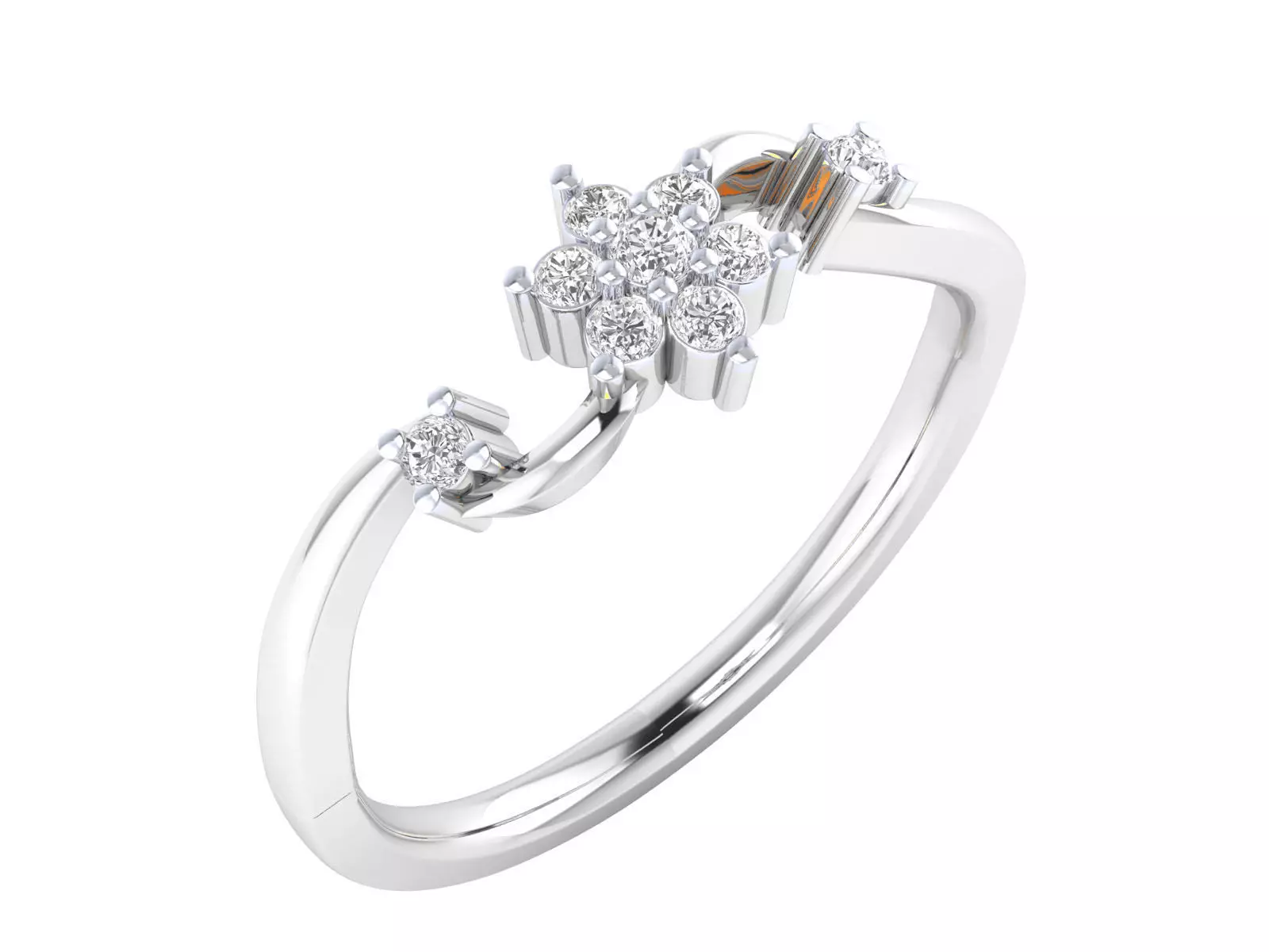 Women Ring Render 3dm STL MTL SLC JCD OBJ FBX Details 3D print model_15