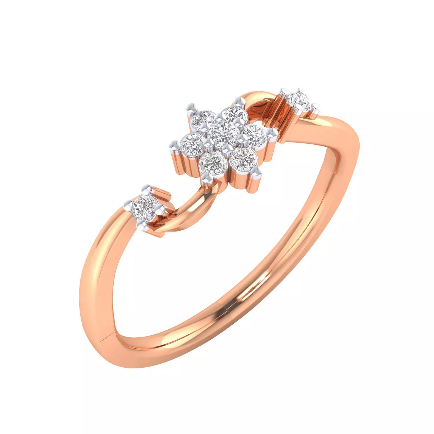 Women Ring Render 3dm STL MTL SLC JCD OBJ FBX Details 3D print model_1