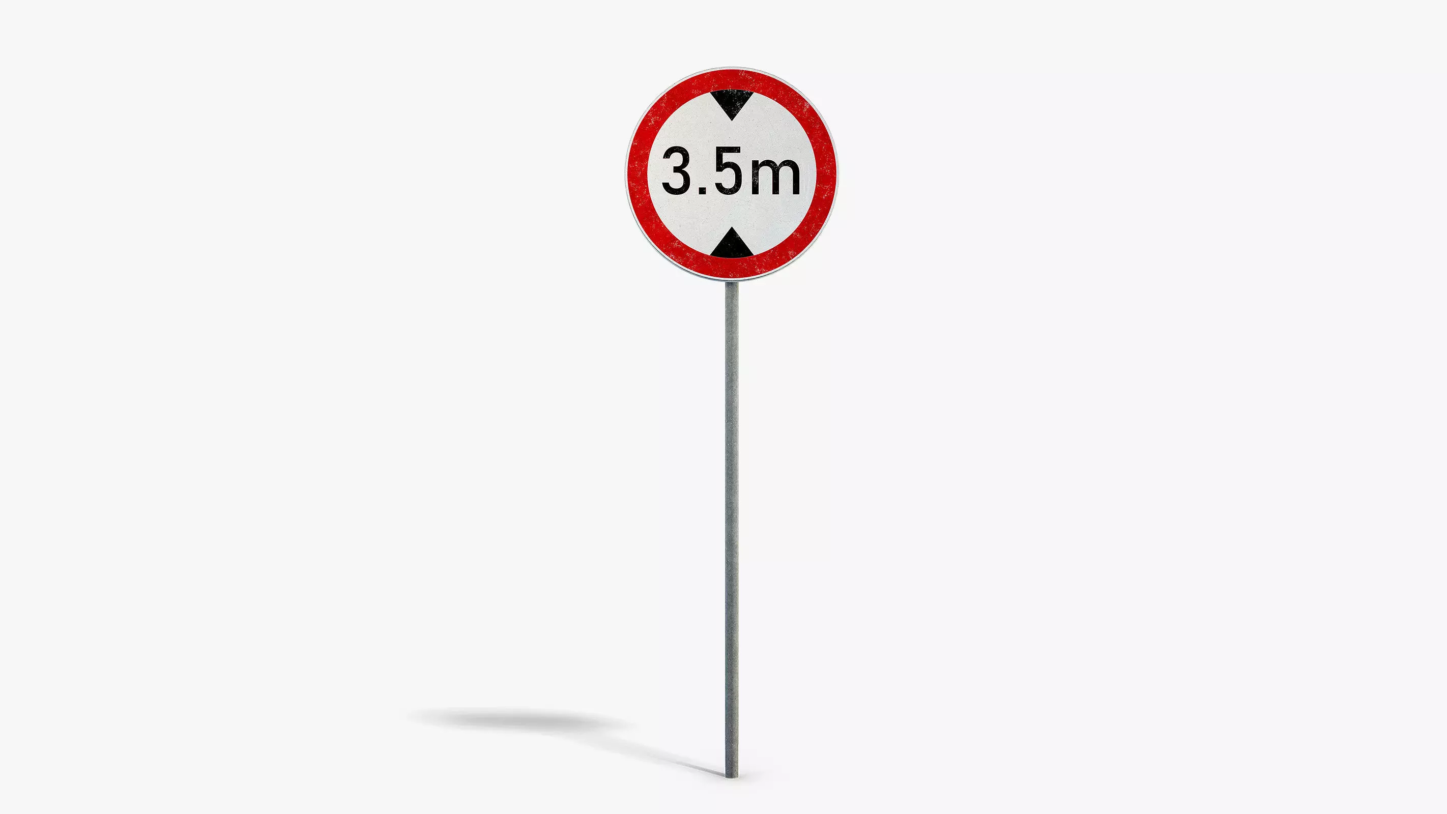 Max Height Sign Low-poly 3D model_0