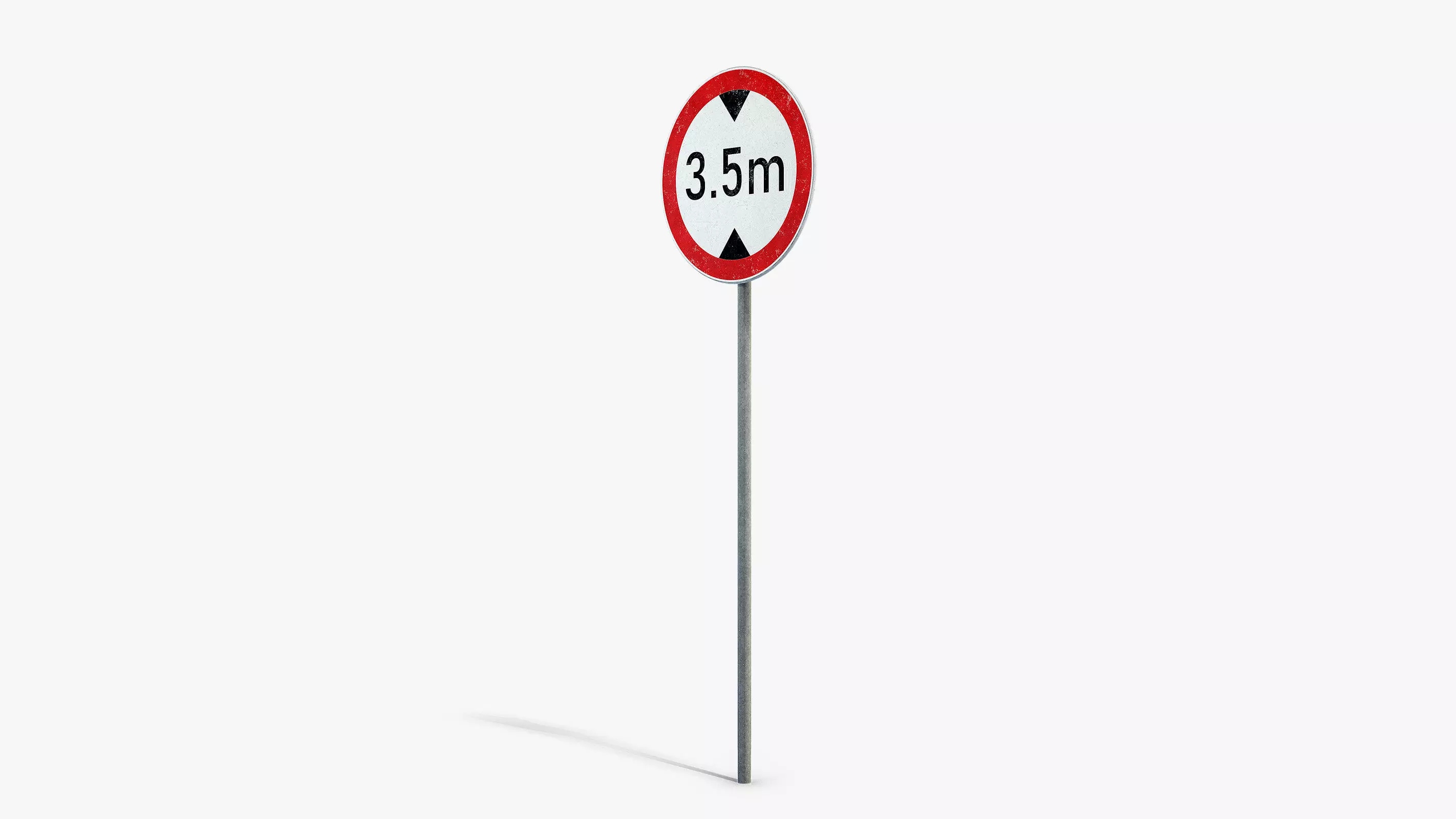 Max Height Sign Low-poly 3D model_5