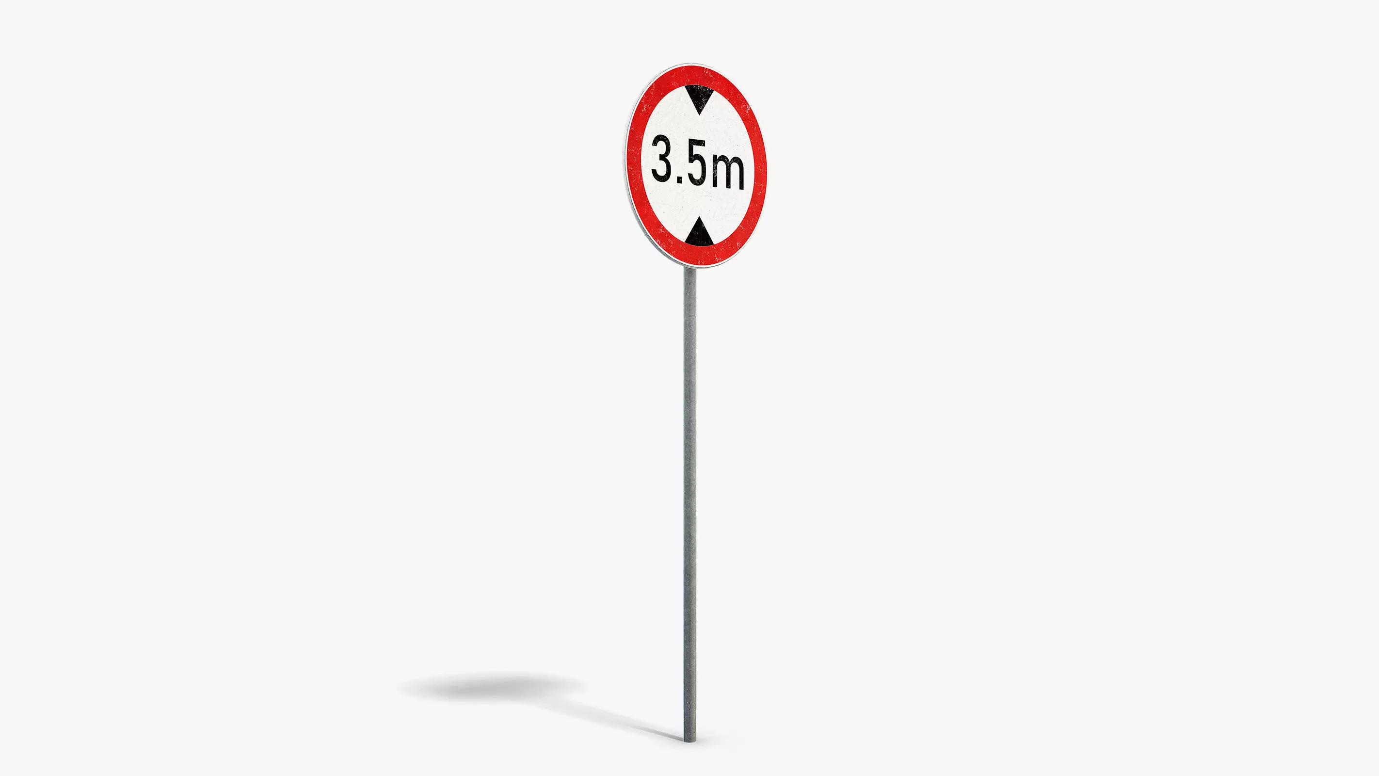 Max Height Sign Low-poly 3D model_1
