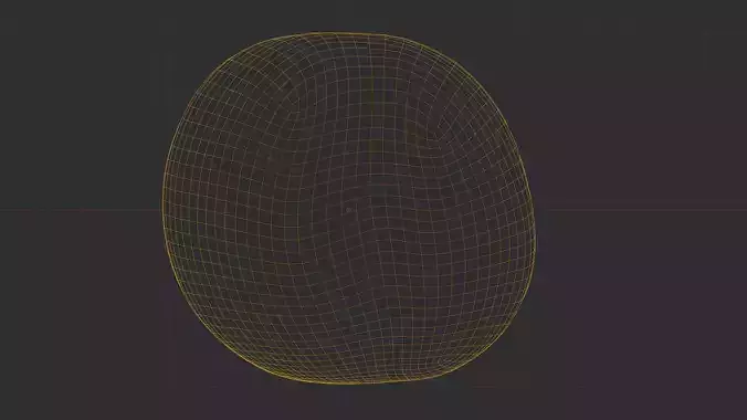 Photorealistic 3D scan of fresh whole melon Low-poly 3D model 4