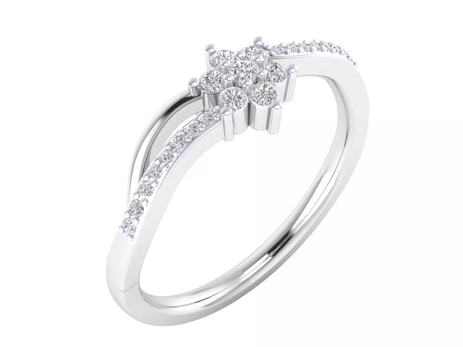 Women Ring Render 3dm STL MTL SLC JCD OBJ FBX Details 3D print model_13