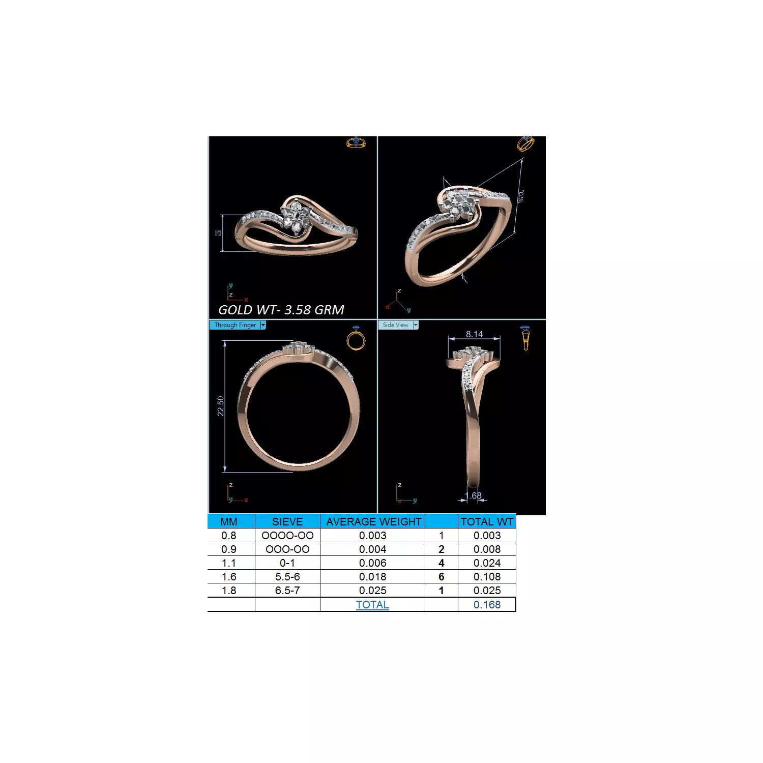 Women Ring Render 3dm STL MTL SLC JCD OBJ FBX Details 3D print model_12