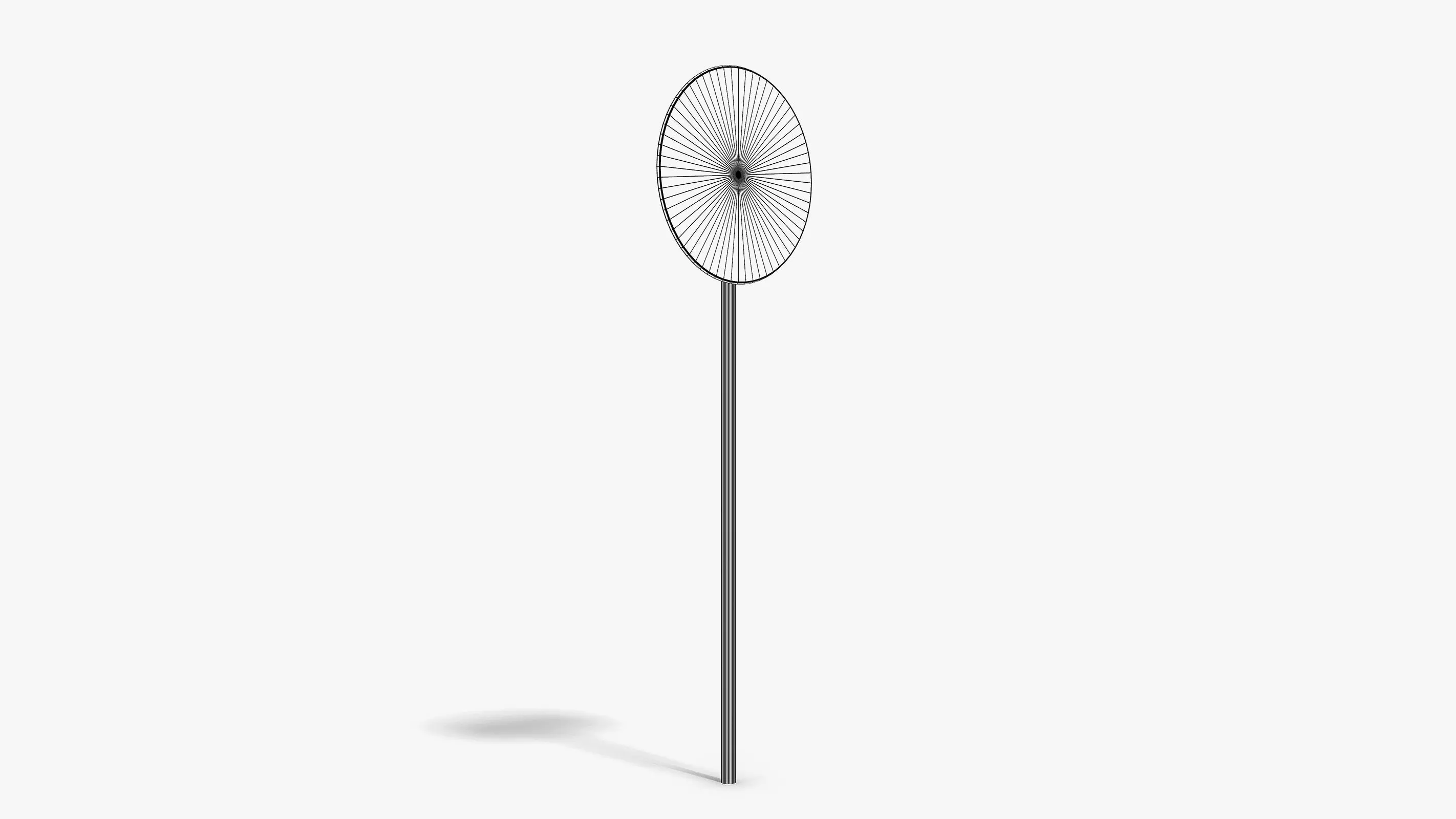 Speed Limit Sign Low-poly 3D model_7