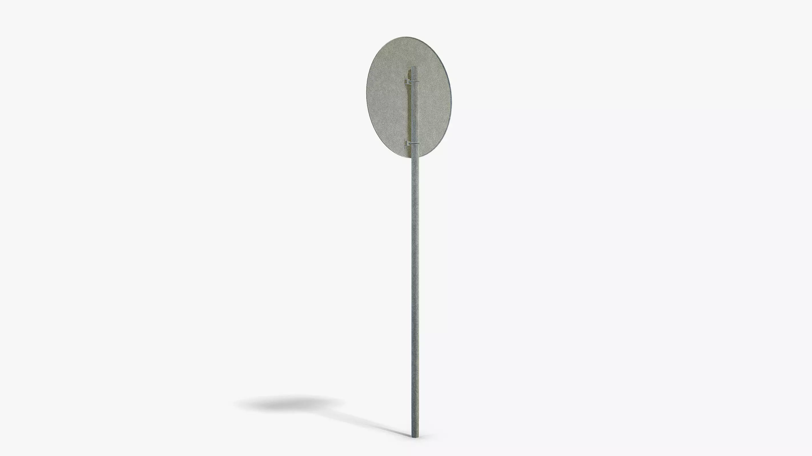 Speed Limit Sign Low-poly 3D model_4