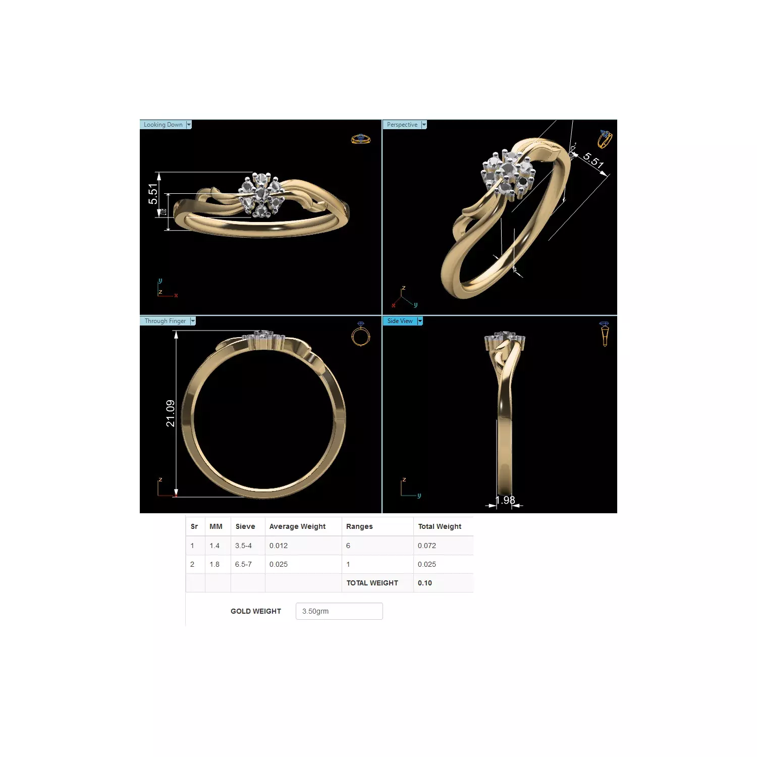 Women Ring Render 3dm STL MTL SLC JCD OBJ FBX Details 3D print model_9