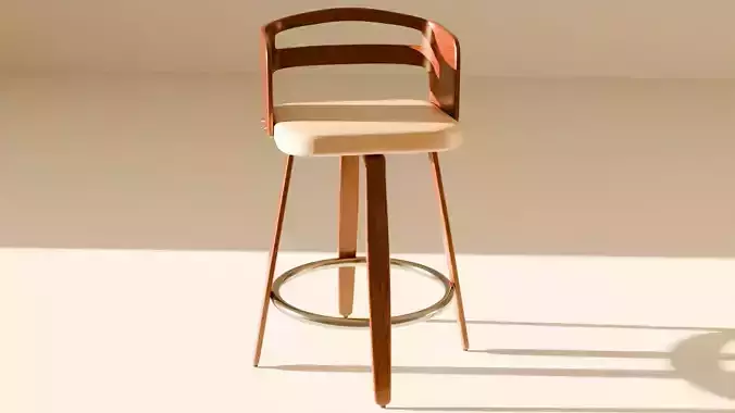 Modern Wooden Bar Stool