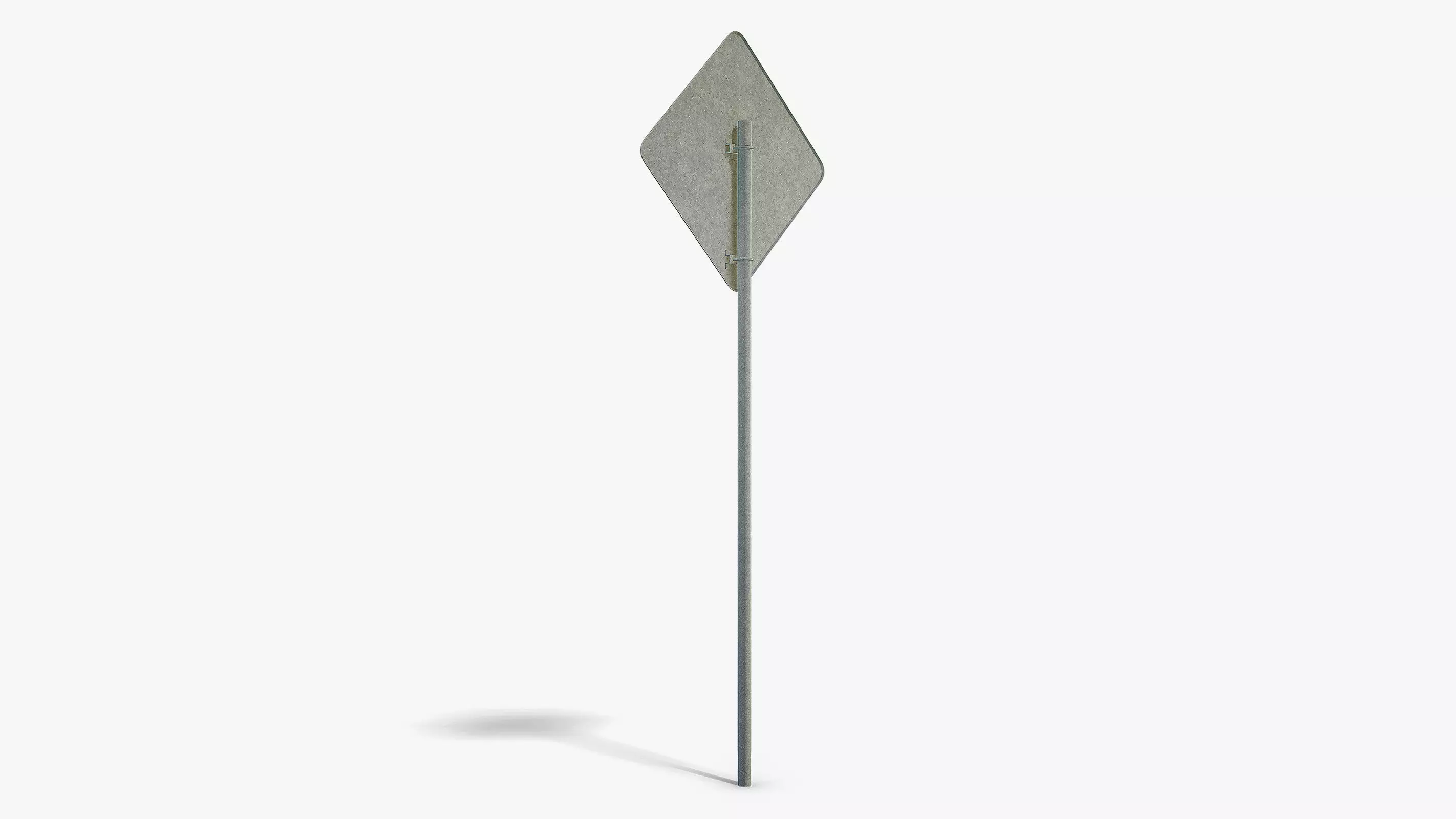 Pedestrian Sign Low-poly 3D model_4