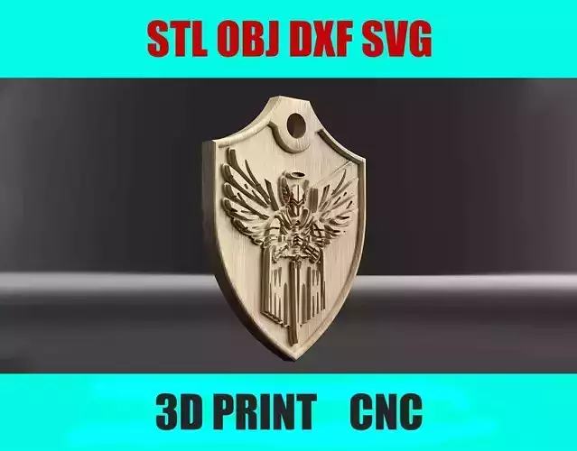 Knight Angel Pendant