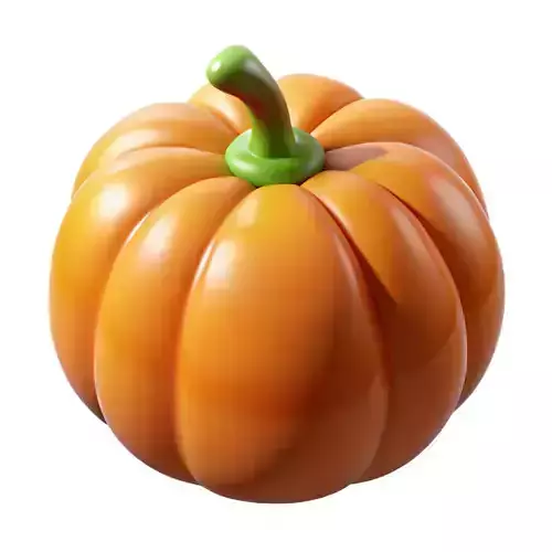  Cartoon Pumpkin HALLOWEEN Low-poly 3D model
