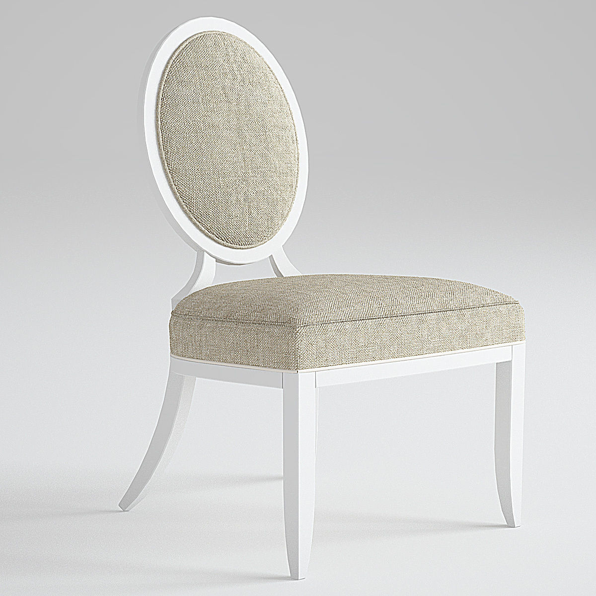Baker Oval X Back Dining Side Chair 3d Printable Model 2 Baker Oval X Back Dining Side Chair Encircle Table 3d Model Max Obj Stl Mtl
