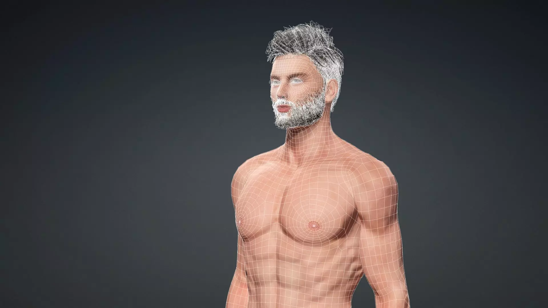 Muscular Male 3D Character Model 3D model_18