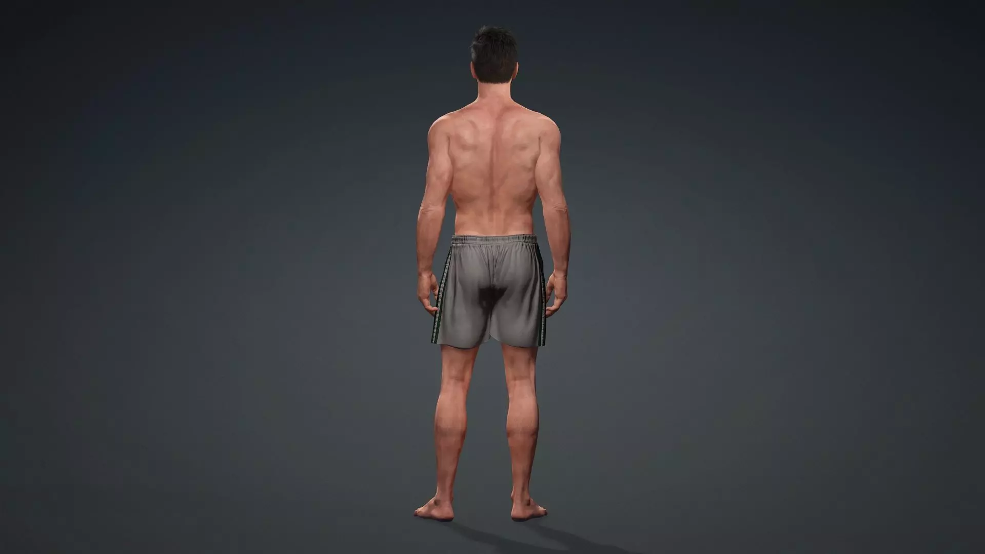 Muscular Male 3D Character Model 3D model_5
