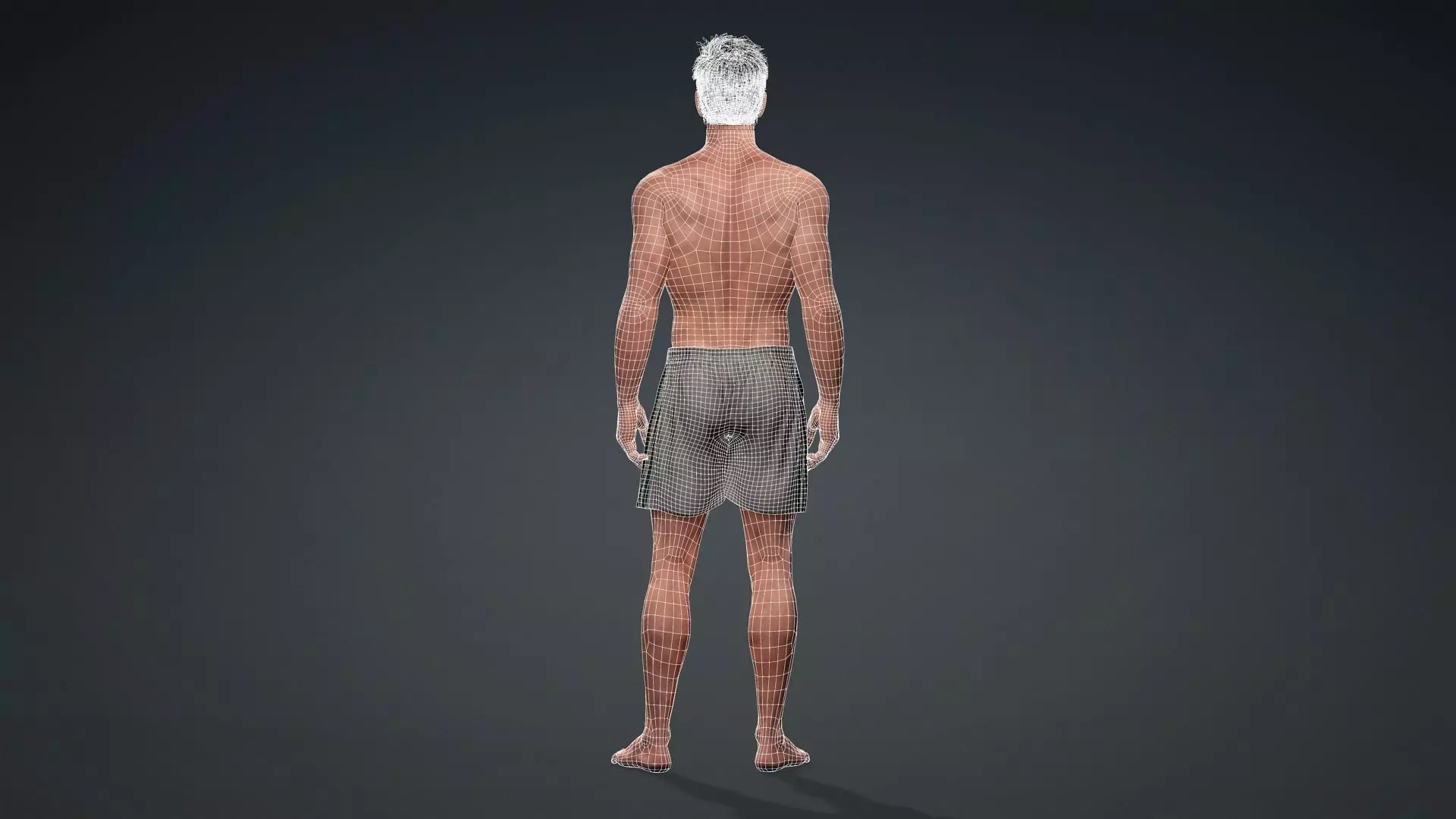 Muscular Male 3D Character Model 3D model_15