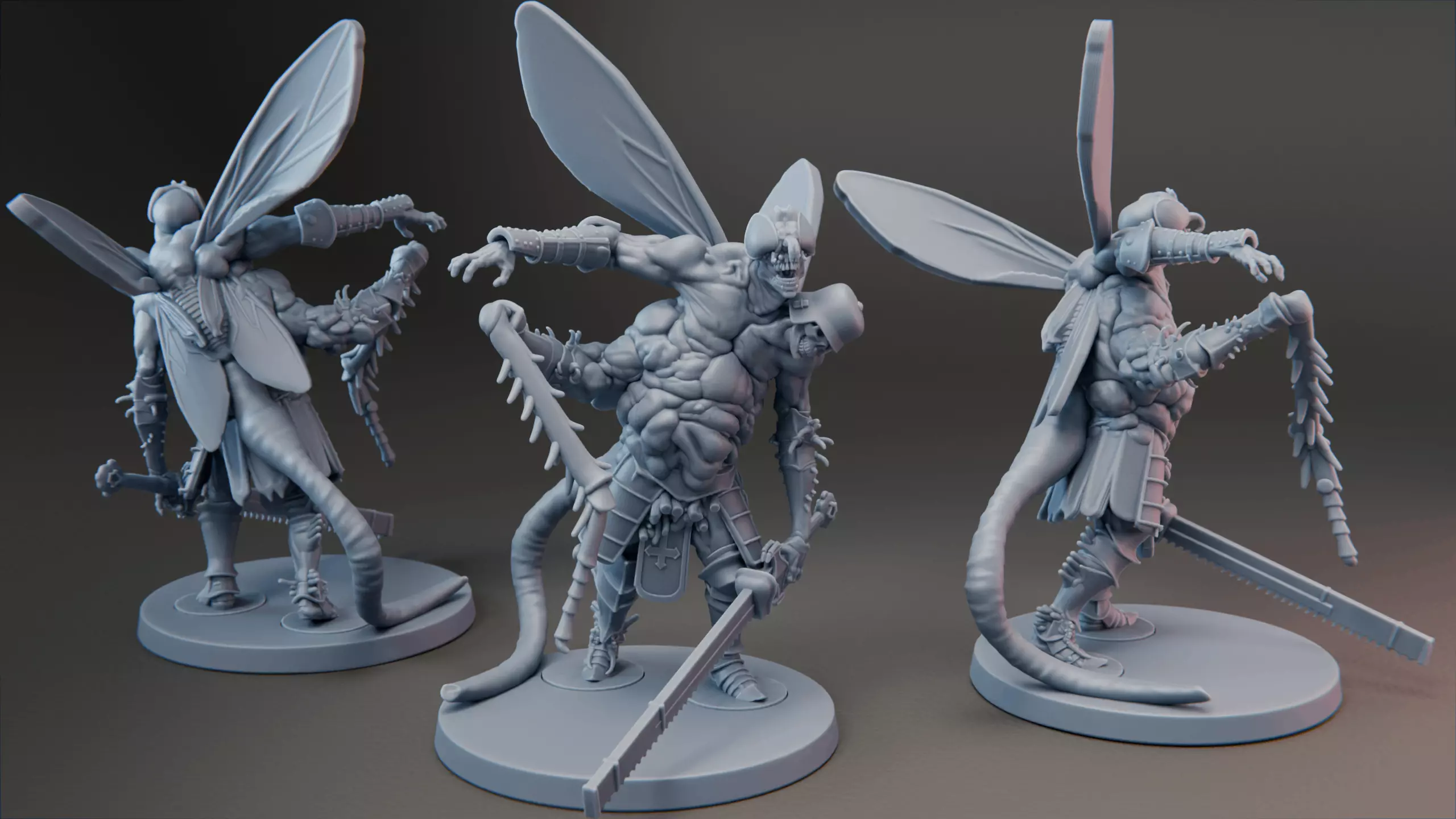 Maggot Knight - Children of the Fly Warband- Corpse Guard 3D print model_1