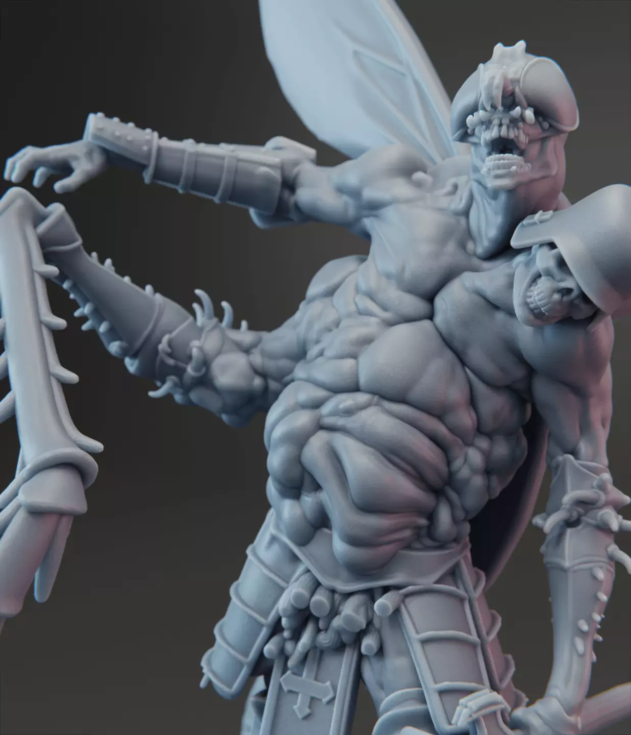 Maggot Knight - Children of the Fly Warband- Corpse Guard 3D print model_0