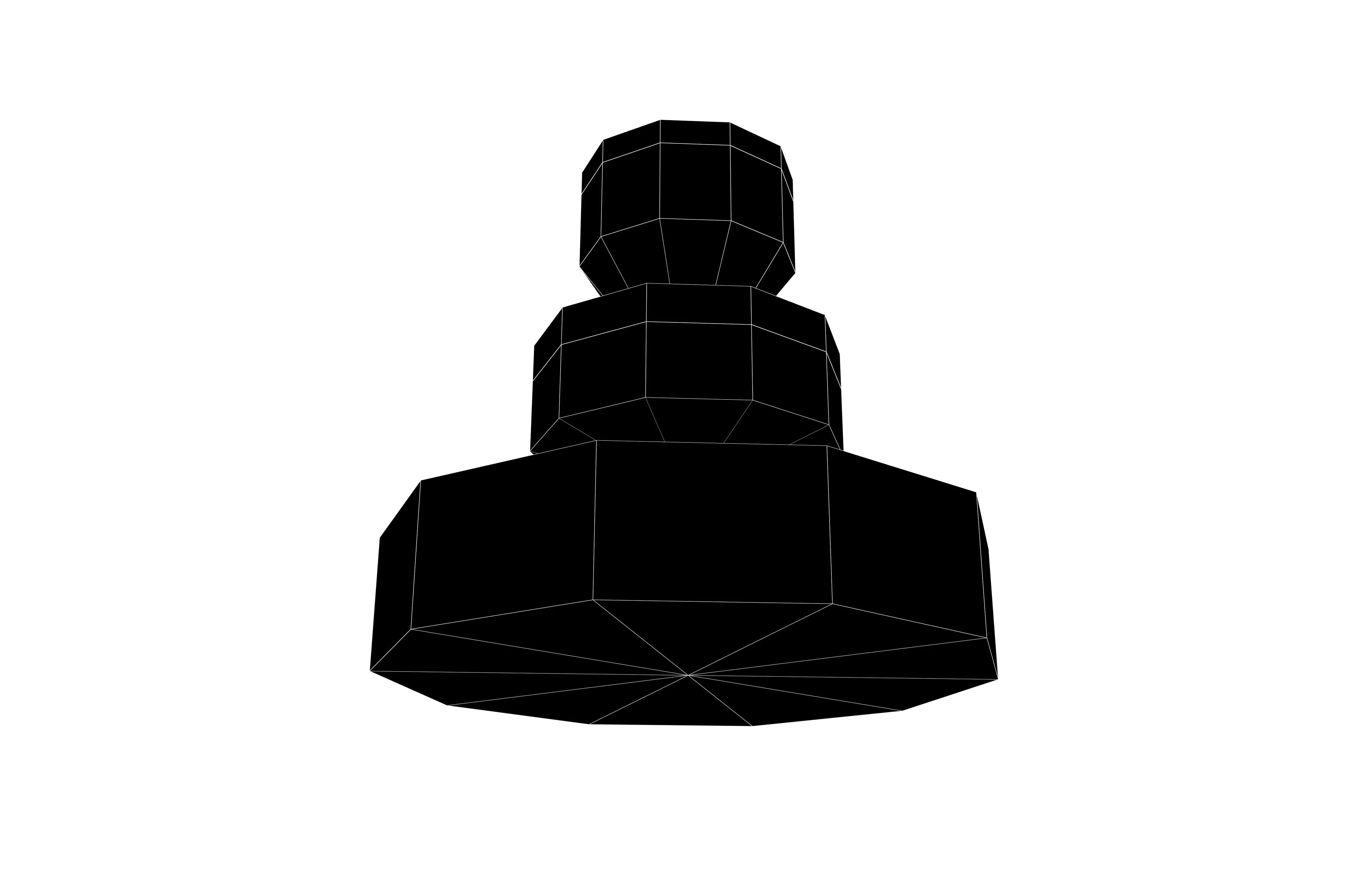 Fountain v1 001 Low-poly 3D model_7