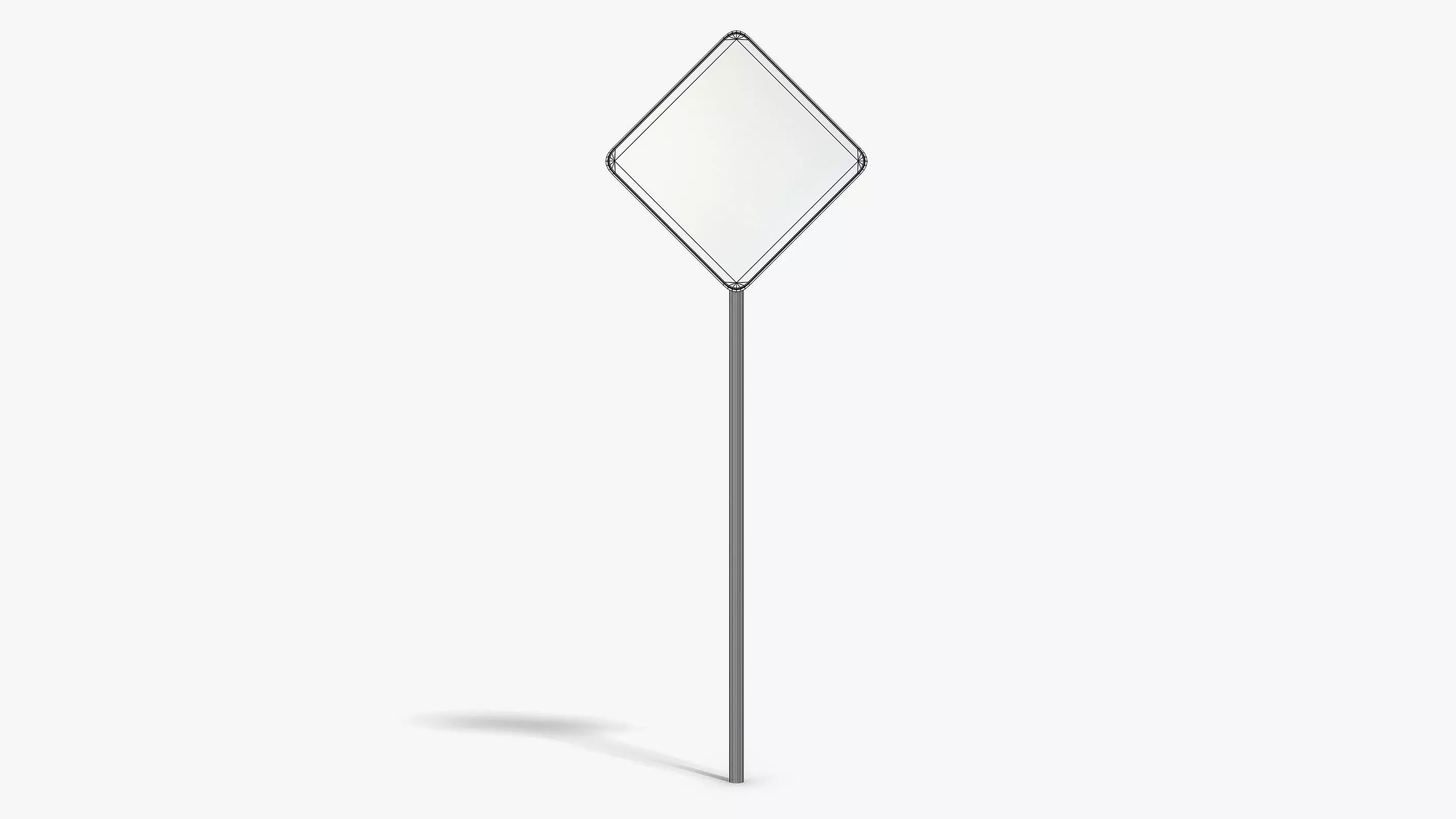 Tunnel Sign Low-poly 3D model_11