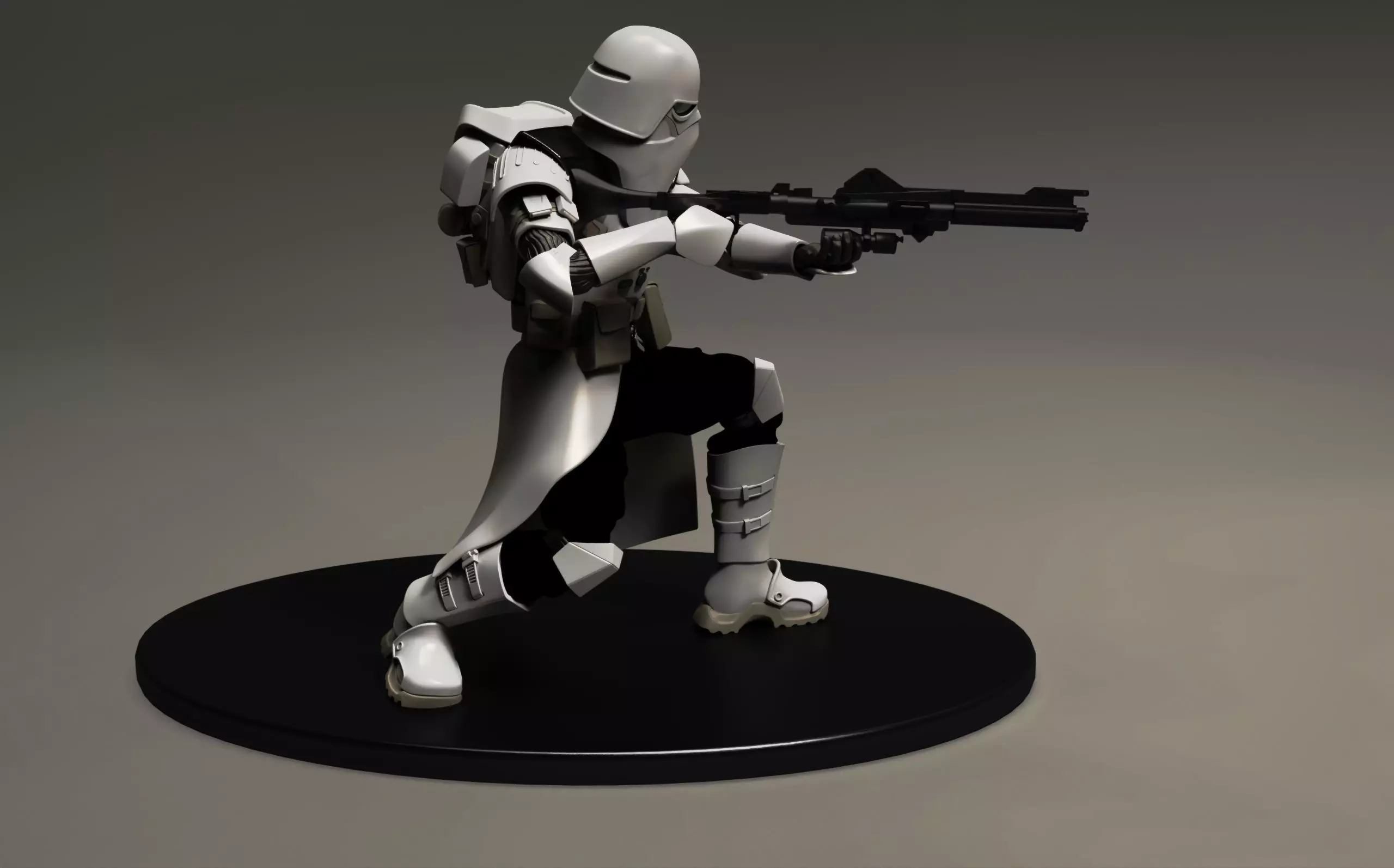 star wars 3d printable clone Galactic Marine Pose 1 3D print model_4