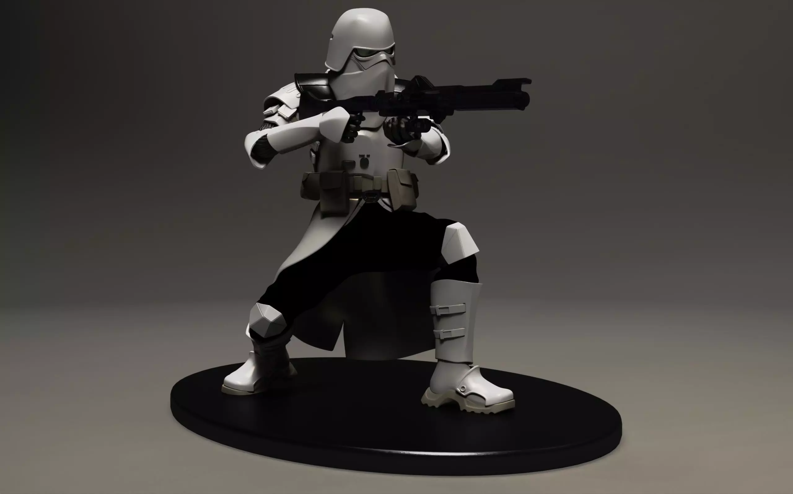 star wars 3d printable clone Galactic Marine Pose 1 3D print model_3