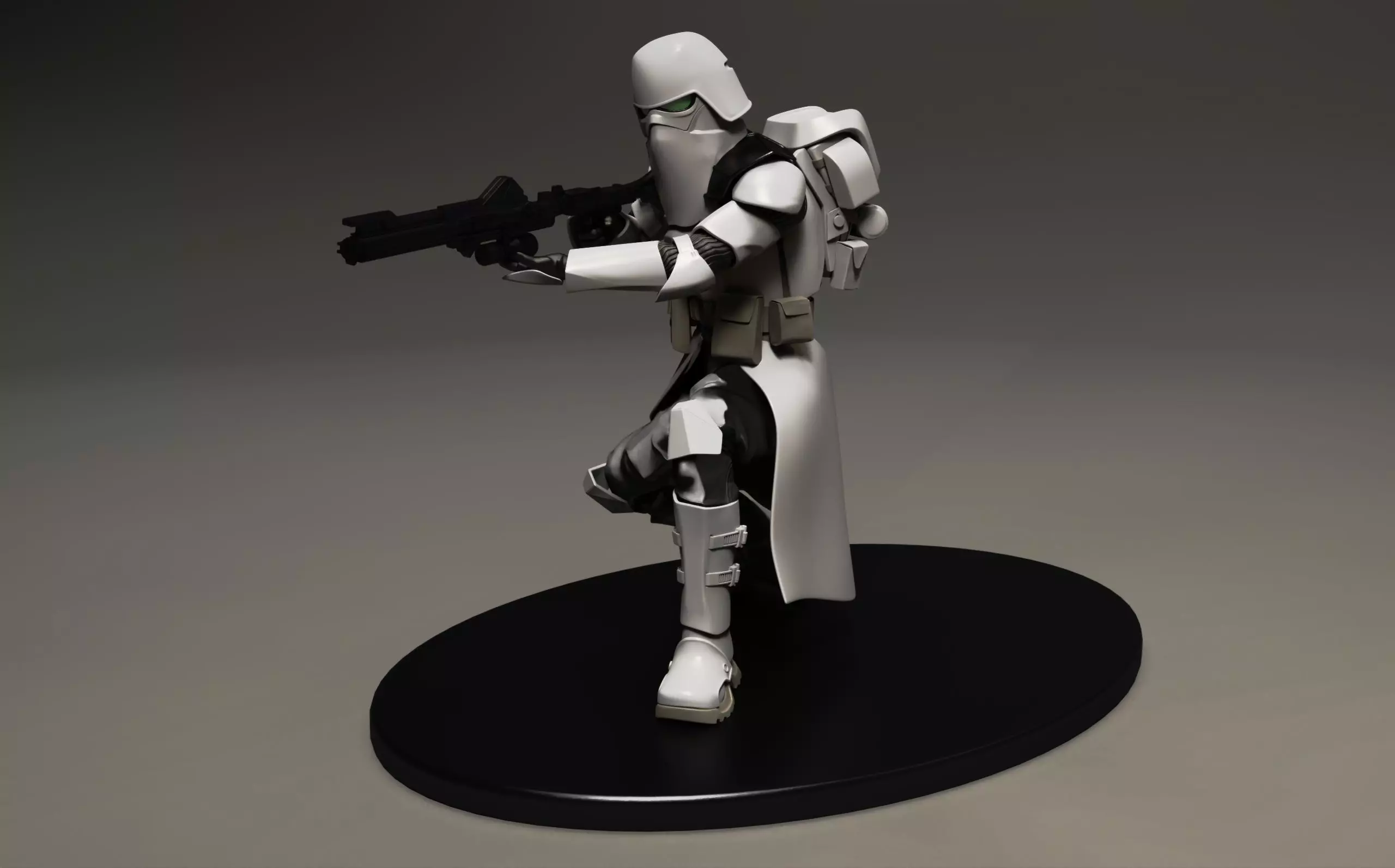 star wars 3d printable clone Galactic Marine Pose 1 3D print model_2
