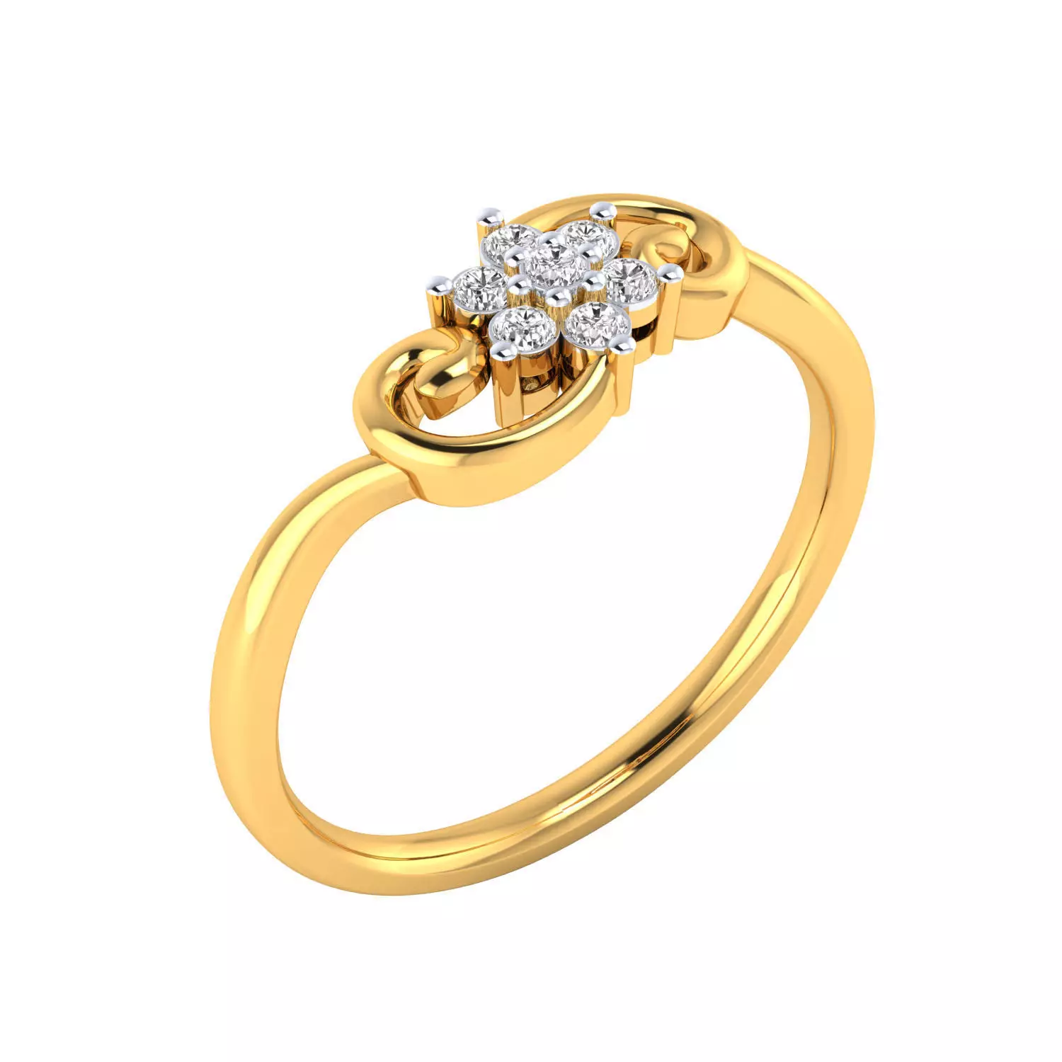 Women Ring Render 3dm STL MTL SLC JCD OBJ FBX Details 3D print model_0