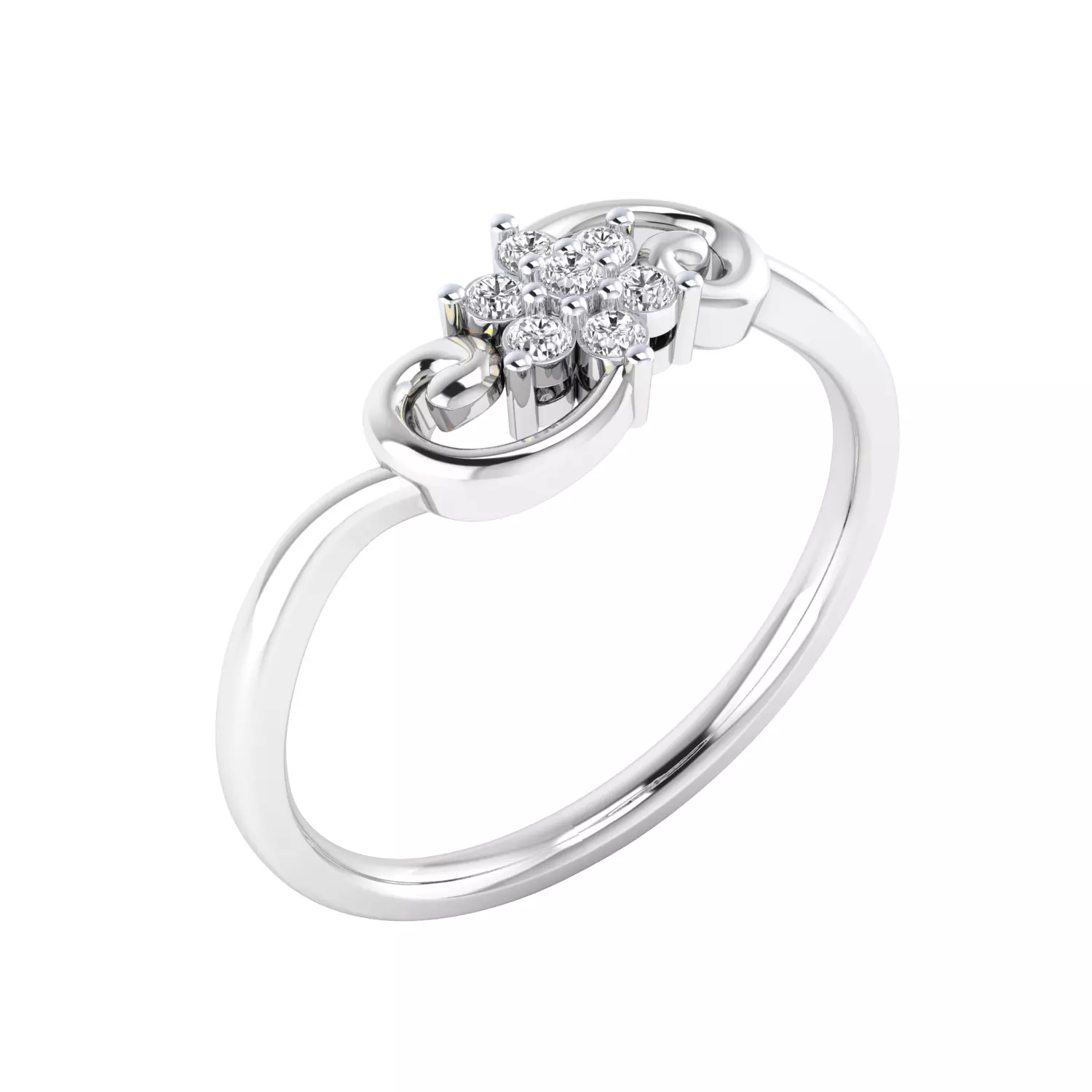 Women Ring Render 3dm STL MTL SLC JCD OBJ FBX Details 3D print model_17