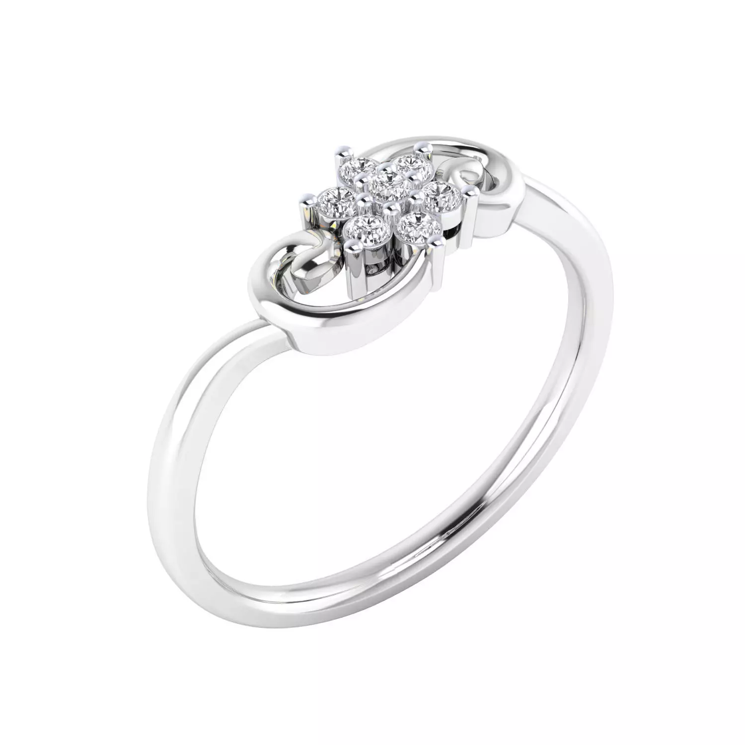 Women Ring Render 3dm STL MTL SLC JCD OBJ FBX Details 3D print model_24