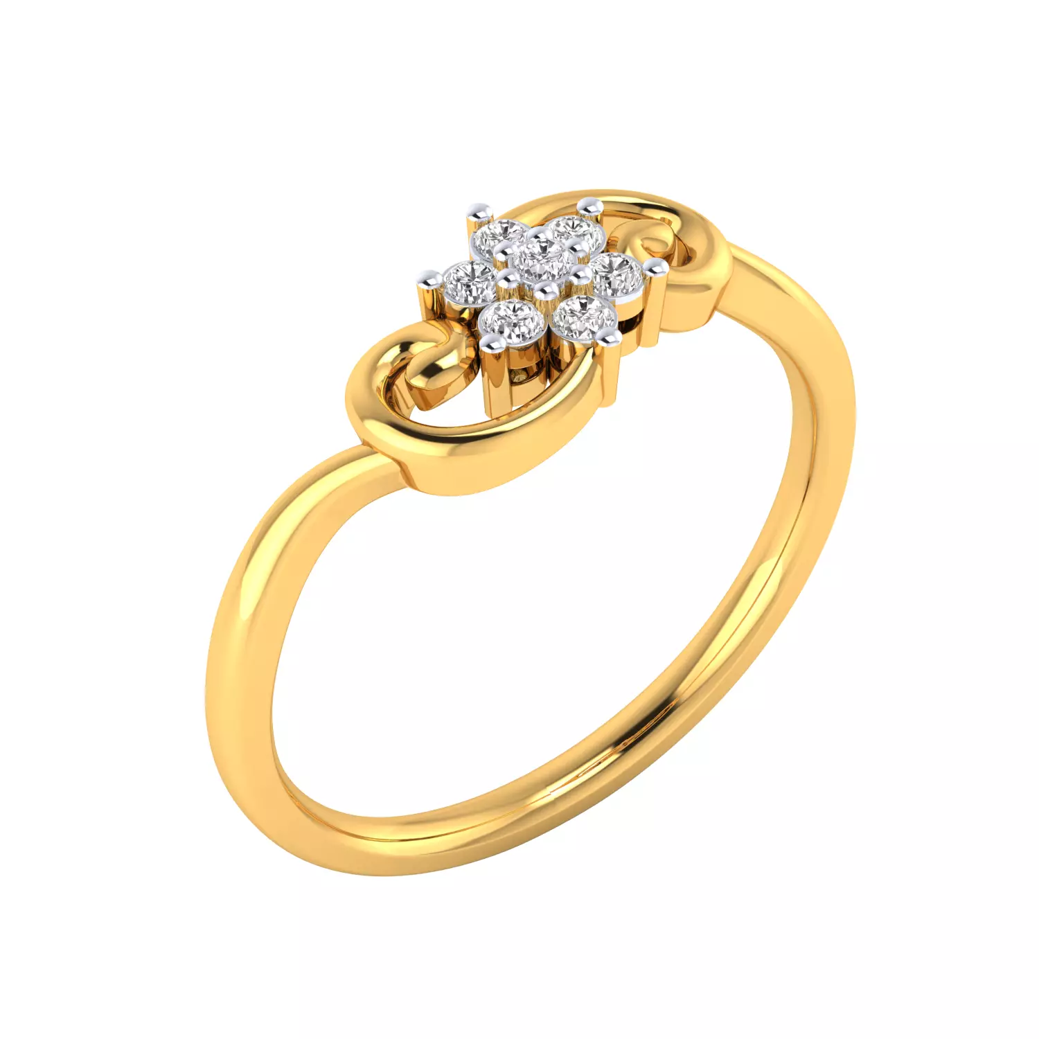 Women Ring Render 3dm STL MTL SLC JCD OBJ FBX Details 3D print model_3