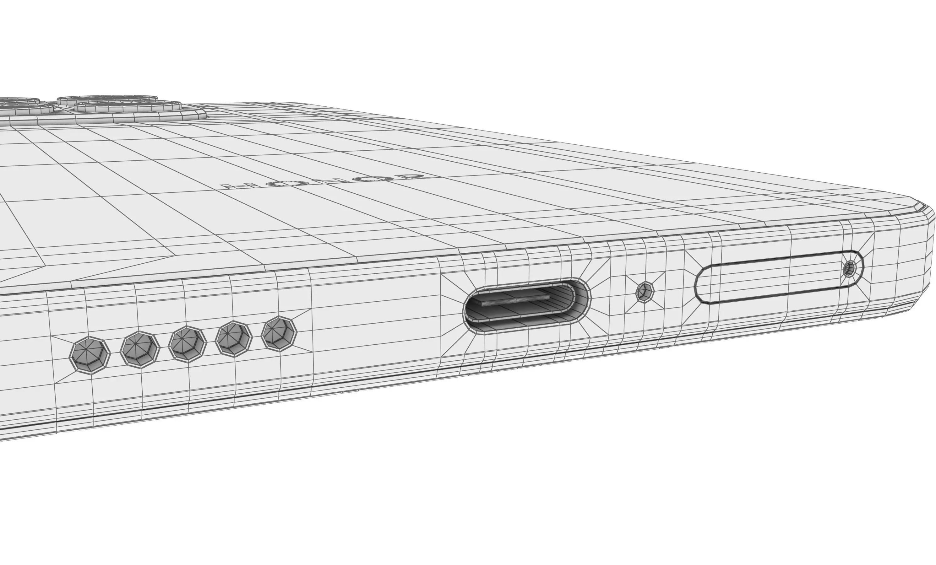 Honor X7d 4G Black And Gold 3D model_17